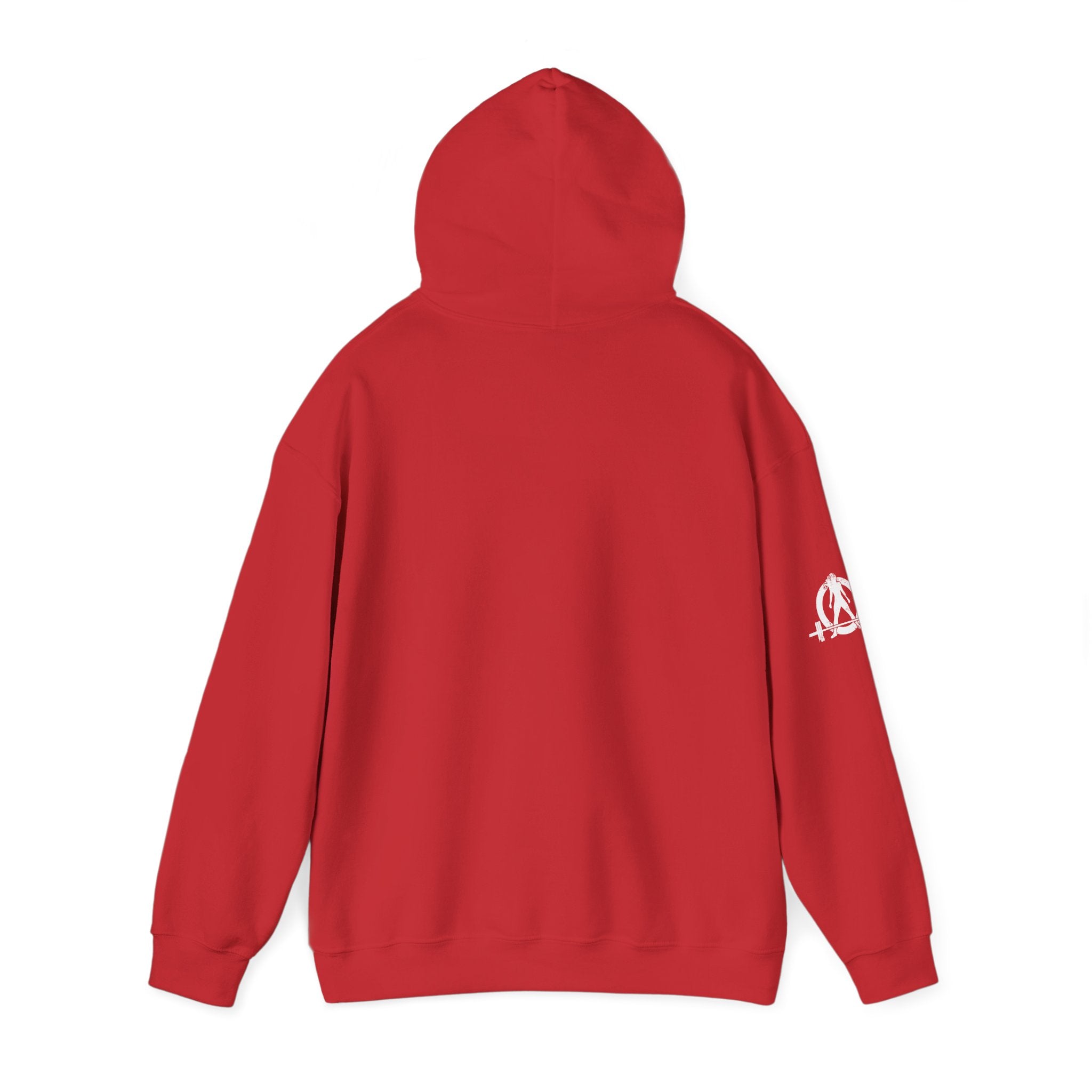 Lift Like.A Girl - Unisex Heavy Blend Hooded Sweatshirt - White Logo on Front & Right Sleeve
