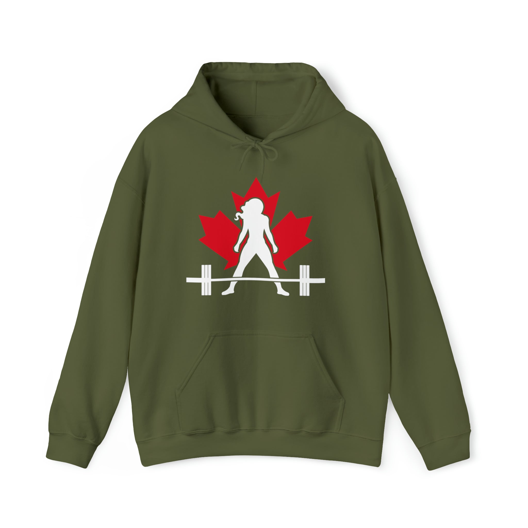 Unisex Heavy Blend Hooded Sweatshirt - Canada Dark Logo - Plain Back