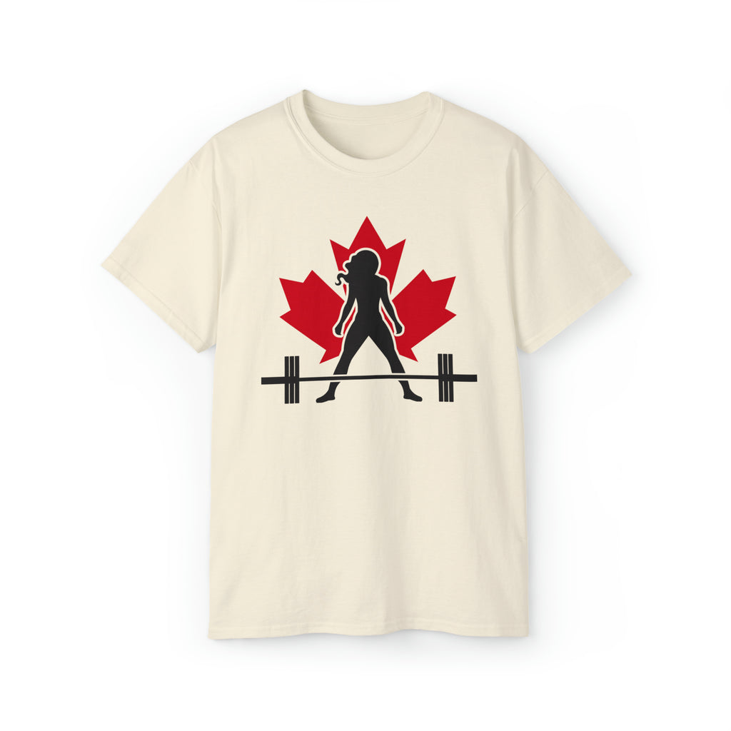 Unisex Ultra Cotton Tee - Canada Logo Light - Plain Back