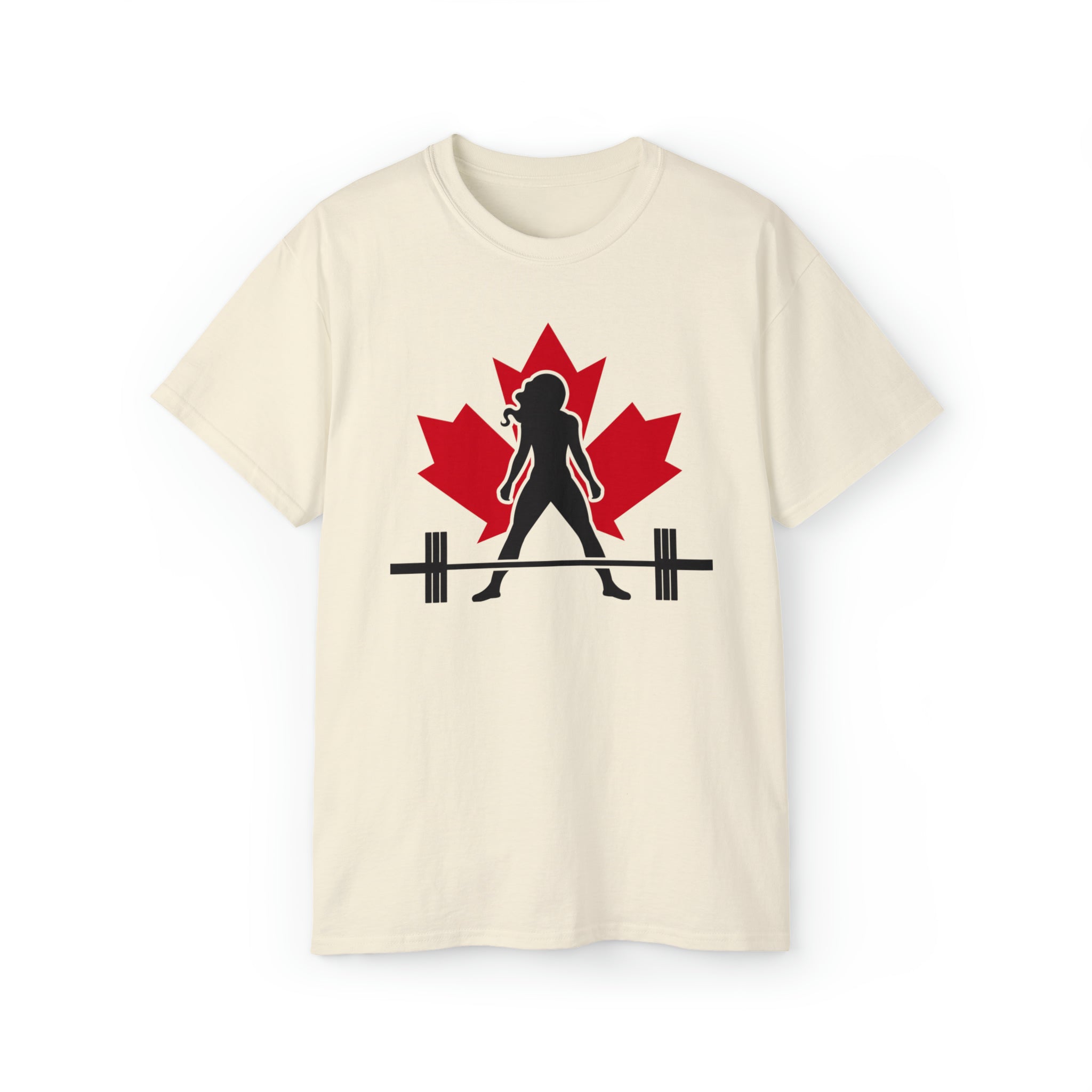 Unisex Ultra Cotton Tee - Canada Logo Light - Plain Back