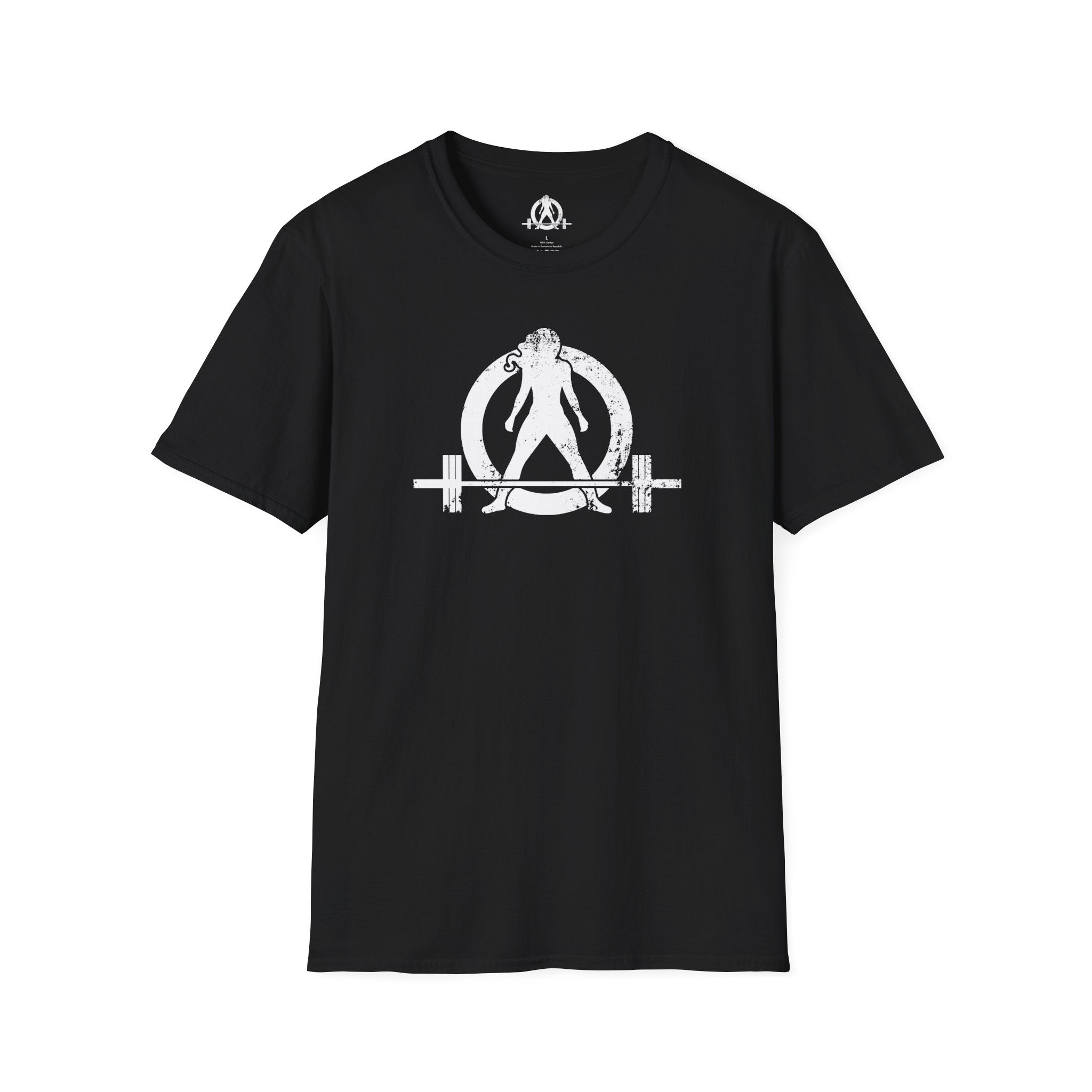 Unisex Softstyle T-Shirt - White Distressed Logo - Plain Back (BEST SELLER)