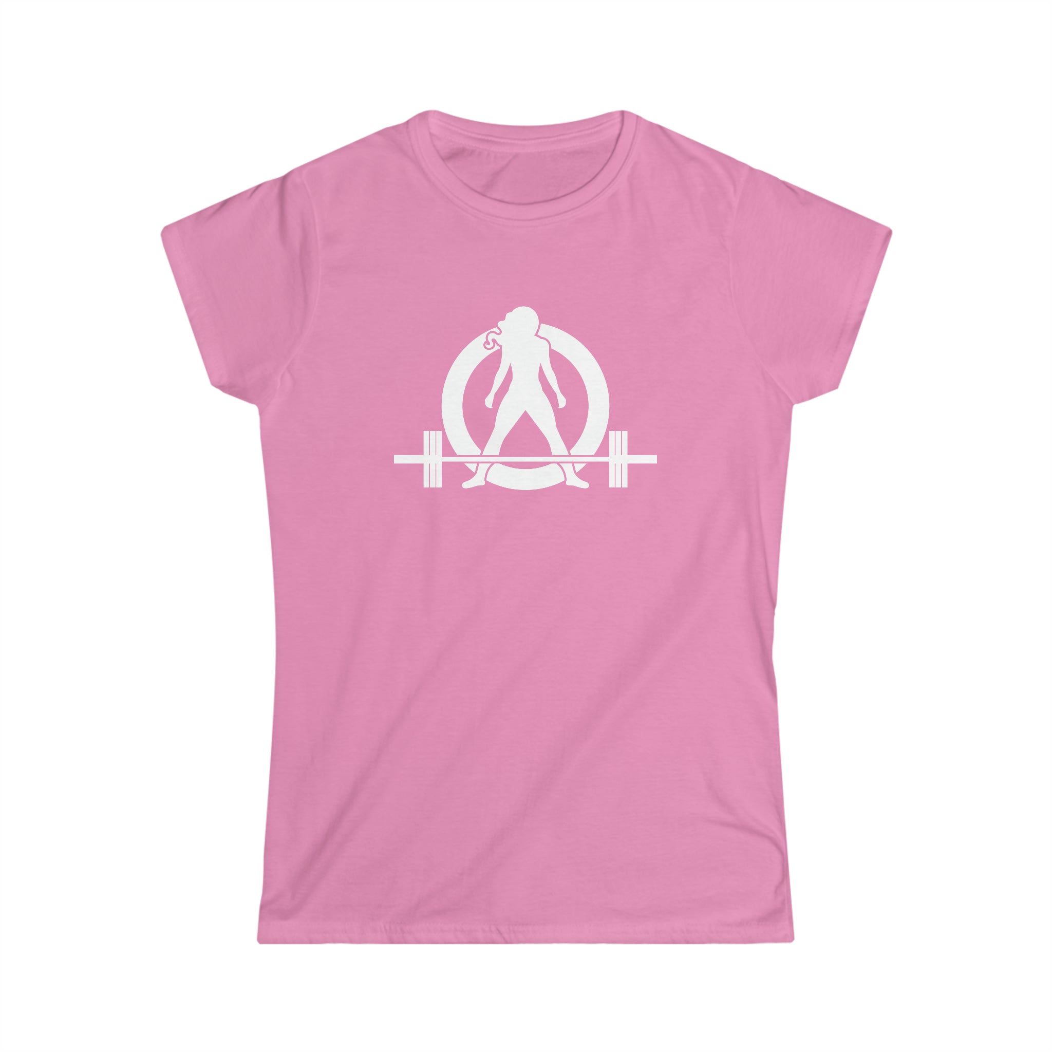 Cardio = Lift Weights Faster - Women's Softstyle Tee - Print on Front & Back