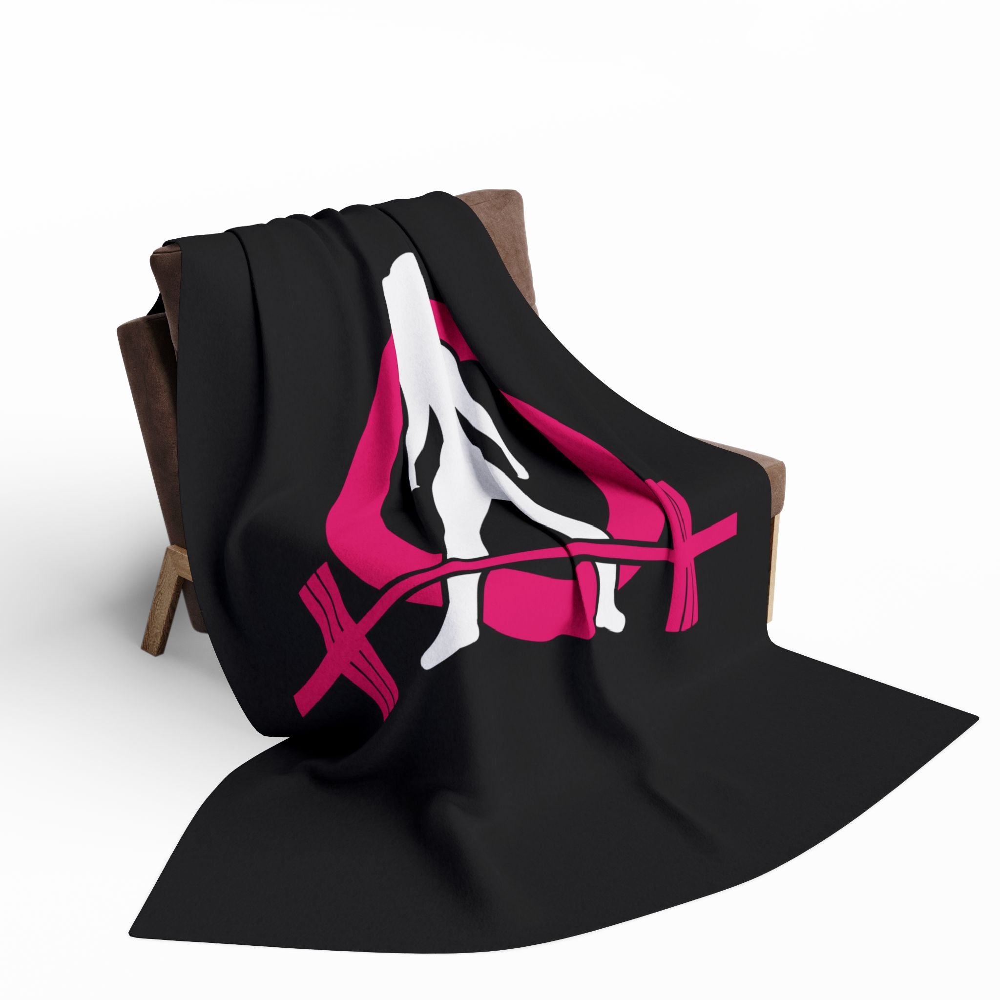 WWLW Arctic Fleece Blanket – Black Classic Logo 🖤