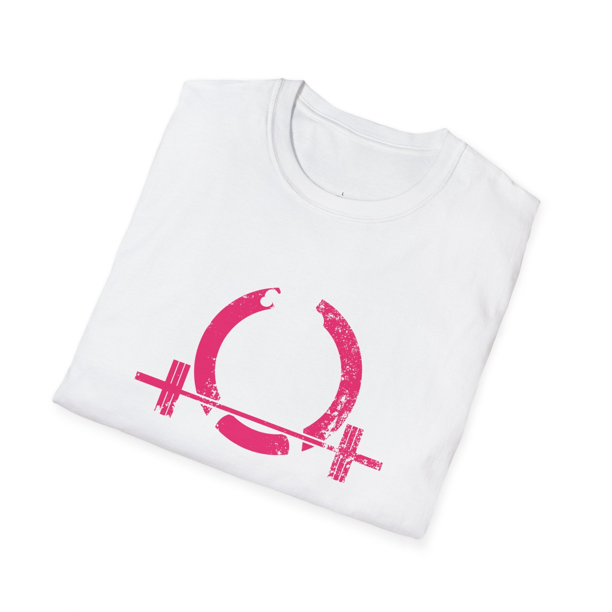 Unisex Softstyle T-Shirt - Color Distressed Logo - Plain Back