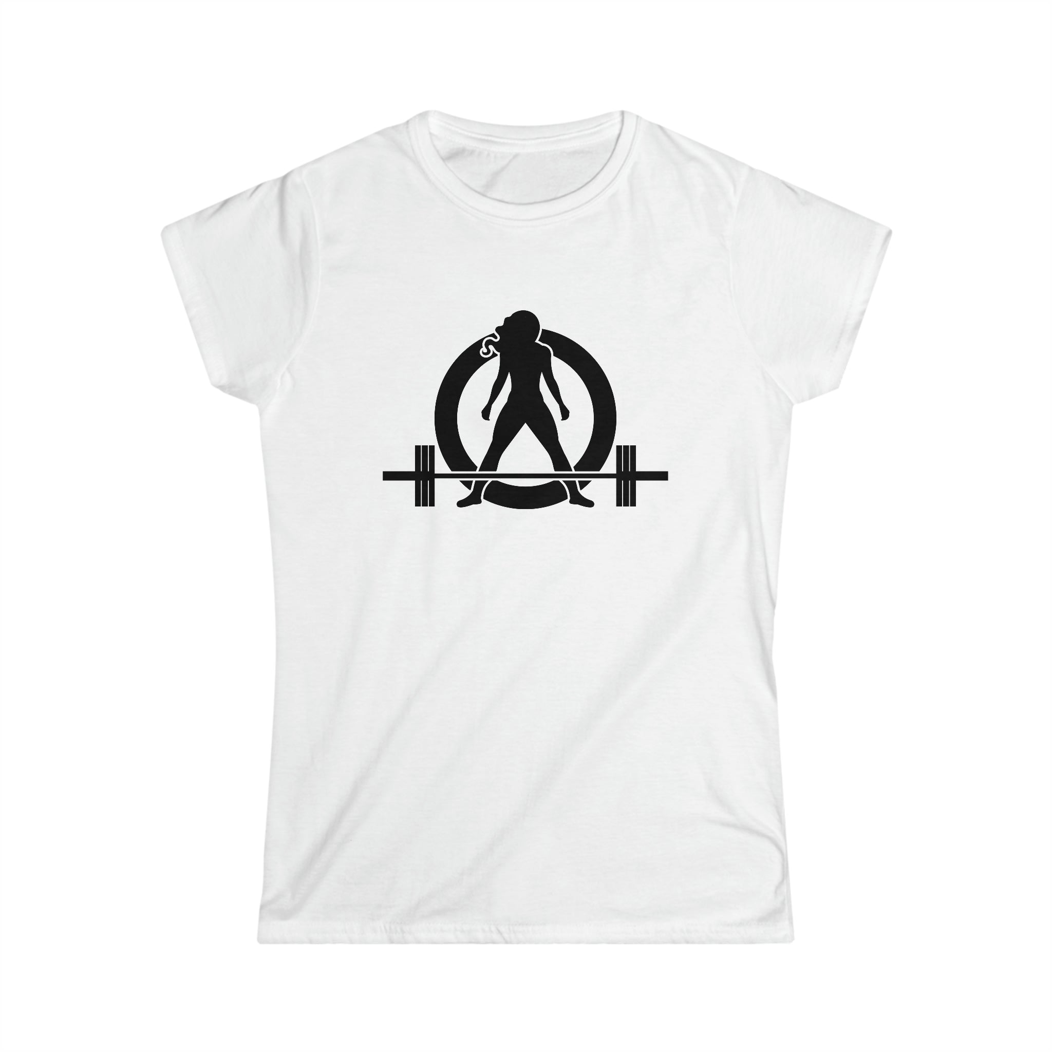 25 + 25 = 70 - Women's Softstyle Tee - Black Logo on Front & Back