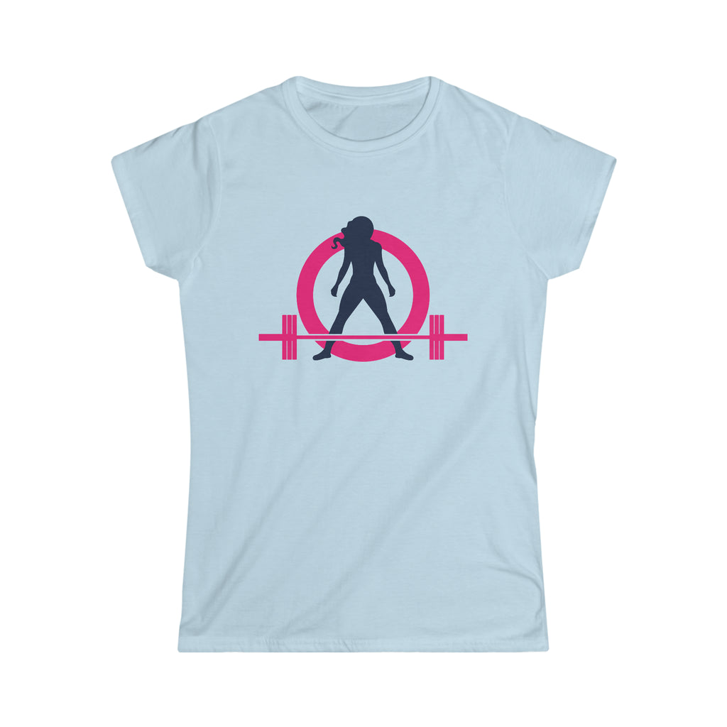 Coffee & A Barbell - Women's Softstyle Tee - Classic Color Logo