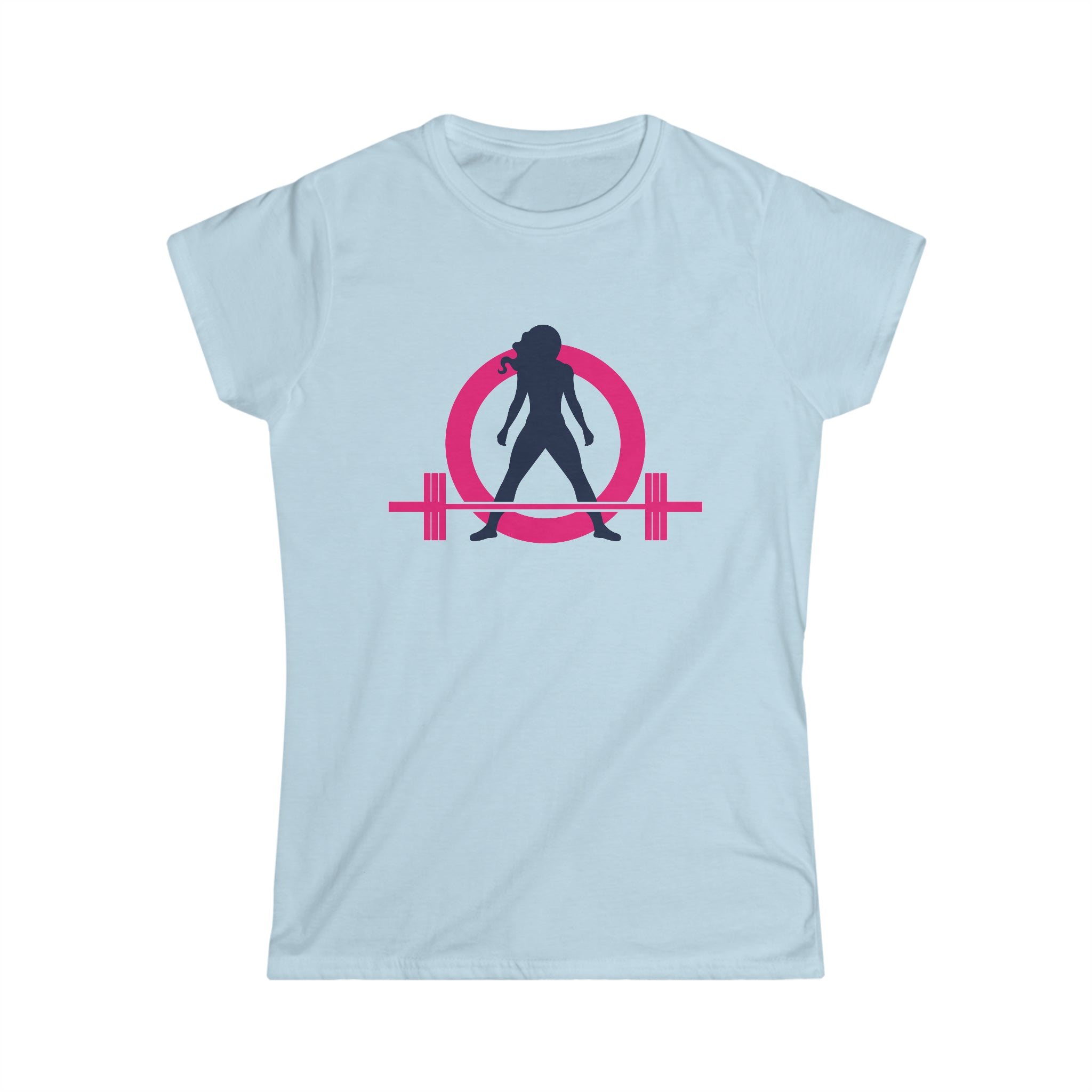 Coffee & A Barbell - Women's Softstyle Tee - Classic Color Logo