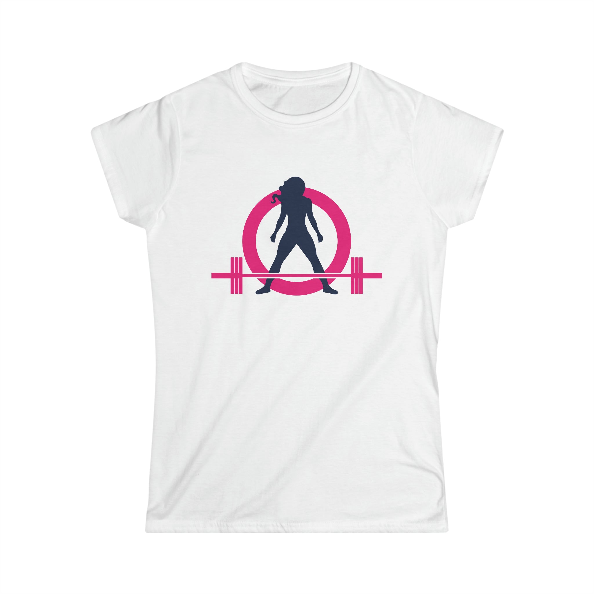 Coffee & A Barbell - Women's Softstyle Tee - Classic Color Logo