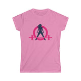 Coffee & A Barbell - Women's Softstyle Tee - Classic Color Logo