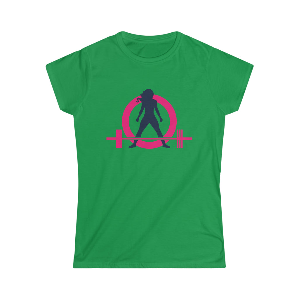 Coffee & A Barbell - Women's Softstyle Tee - Classic Color Logo