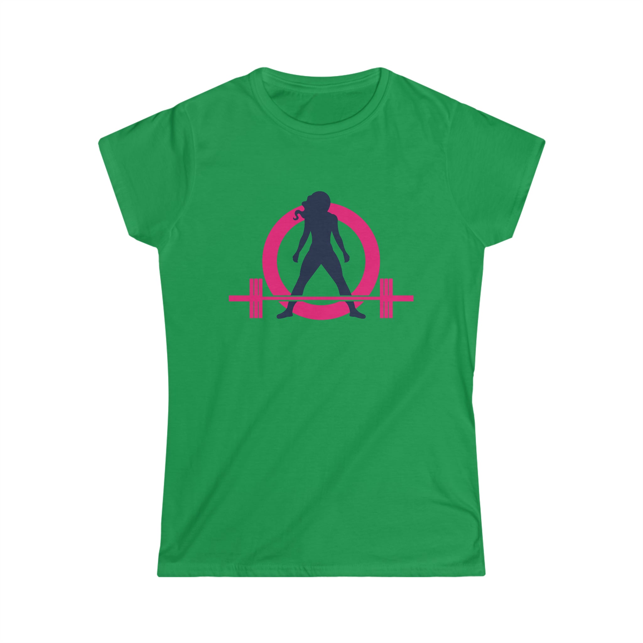 Coffee & A Barbell - Women's Softstyle Tee - Classic Color Logo