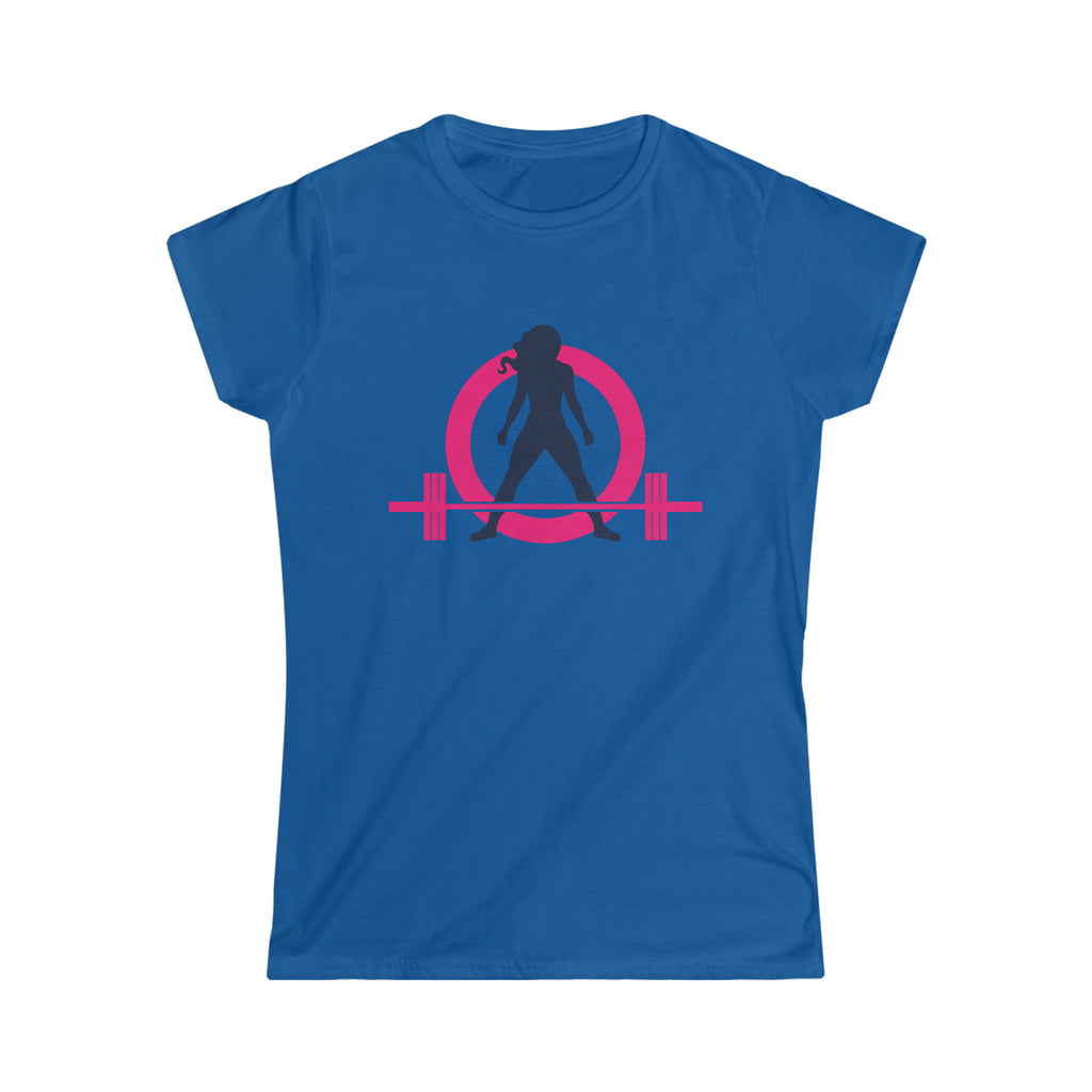 Coffee & A Barbell - Women's Softstyle Tee - Classic Color Logo