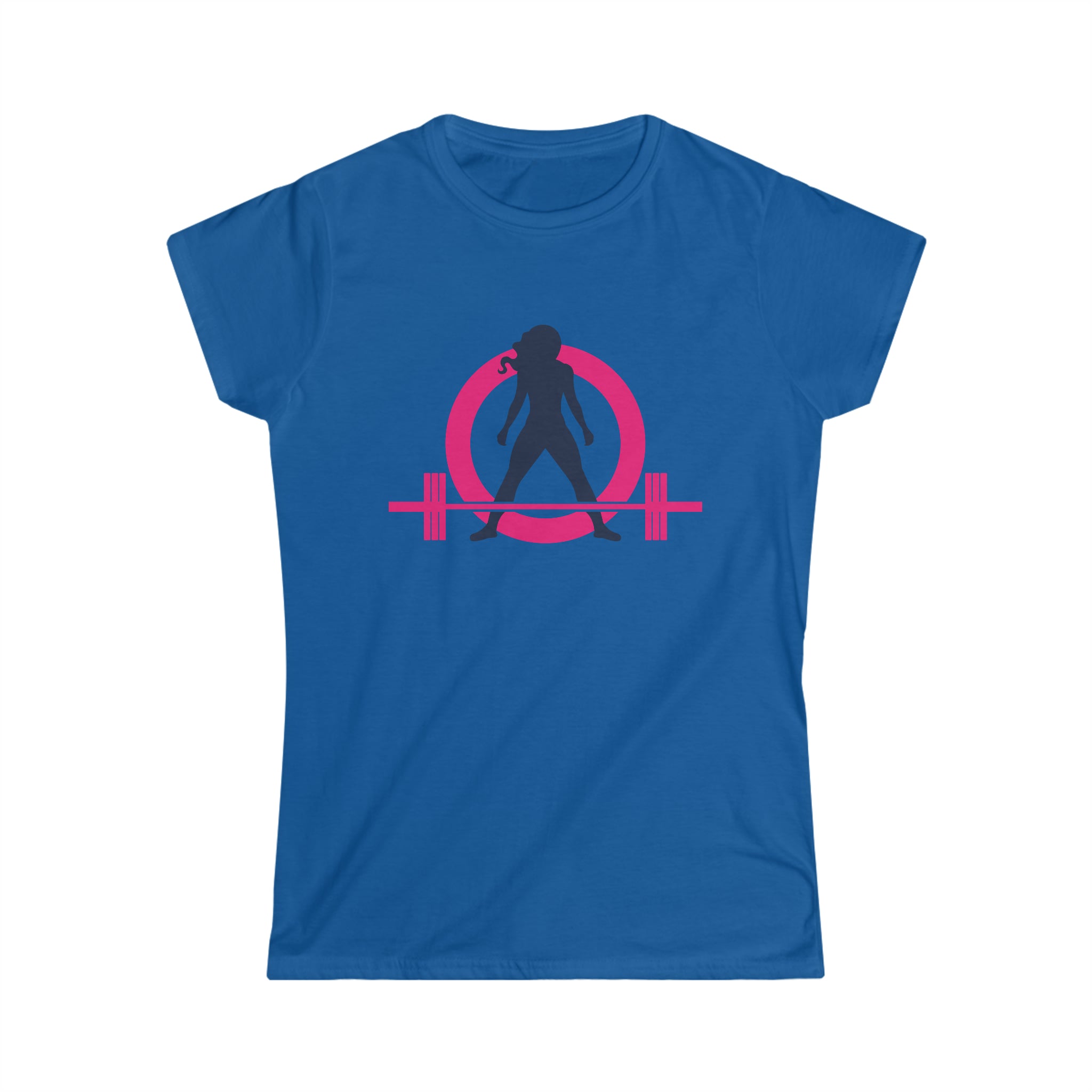 Coffee & A Barbell - Women's Softstyle Tee - Classic Color Logo