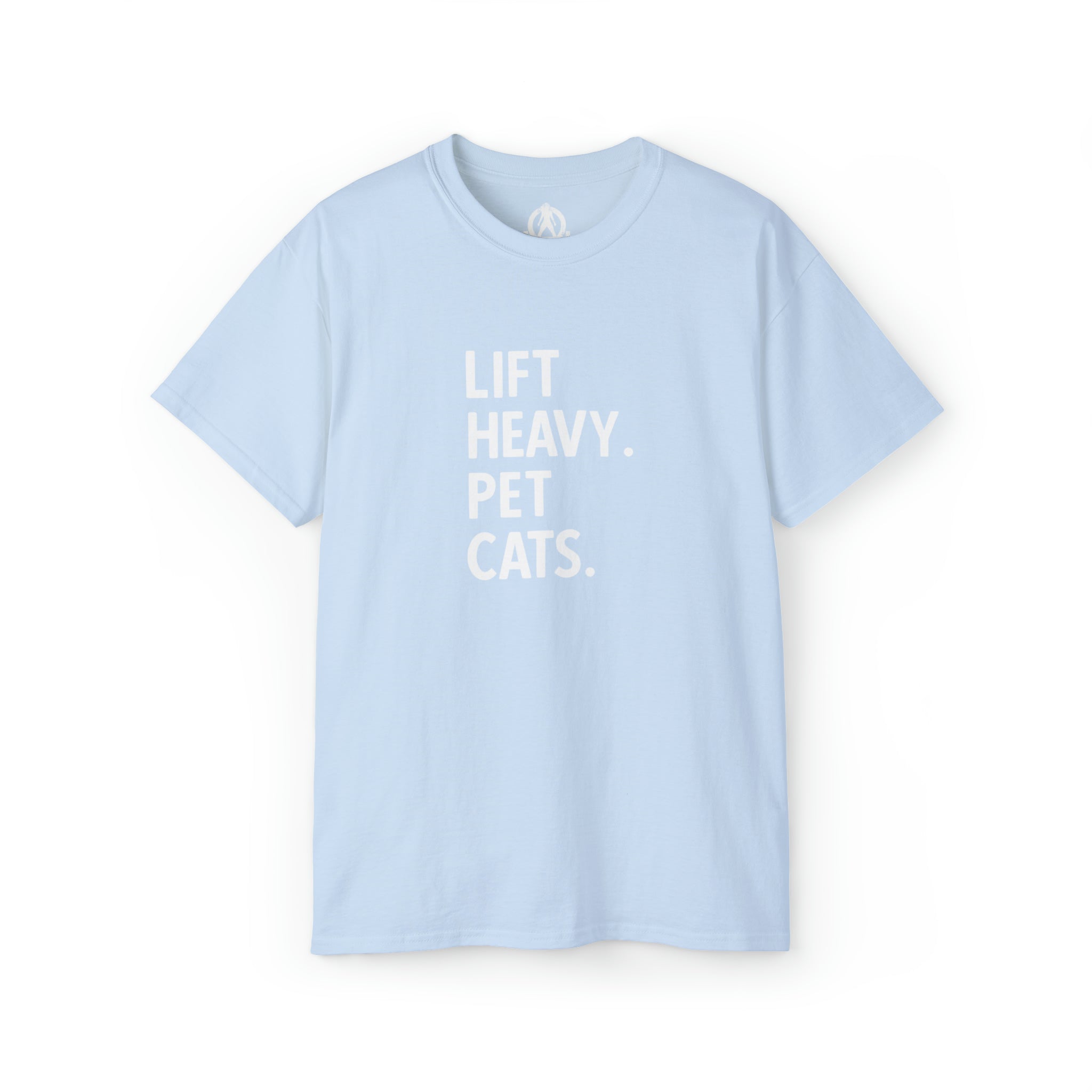 Lift Heavy Pet Cats - Unisex Ultra Cotton Tee - White Logo