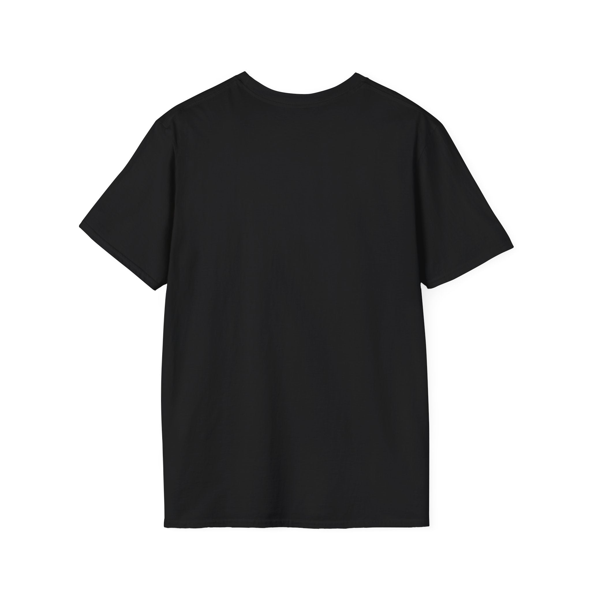 Unisex Softstyle T-Shirt - White Distressed Logo - Plain Back (BEST SELLER)