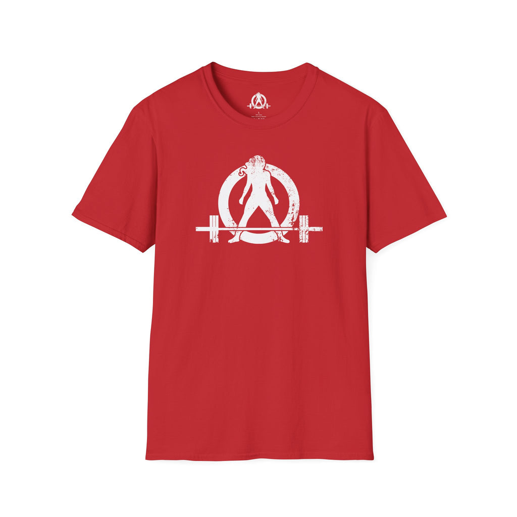 Unisex Softstyle T-Shirt - White Distressed Logo - Plain Back (BEST SELLER)