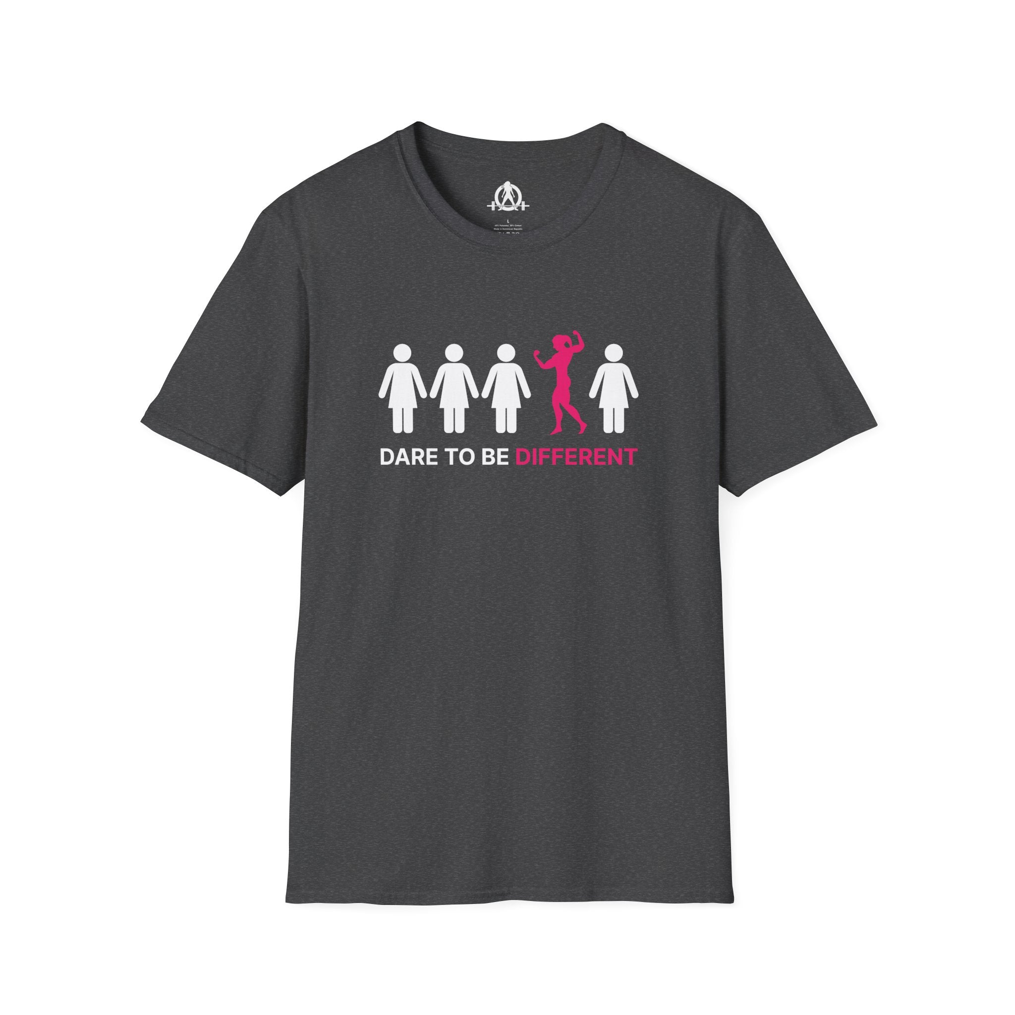Dare To Be Different - Flex - Unisex Softstyle T-Shirt - Logo Front