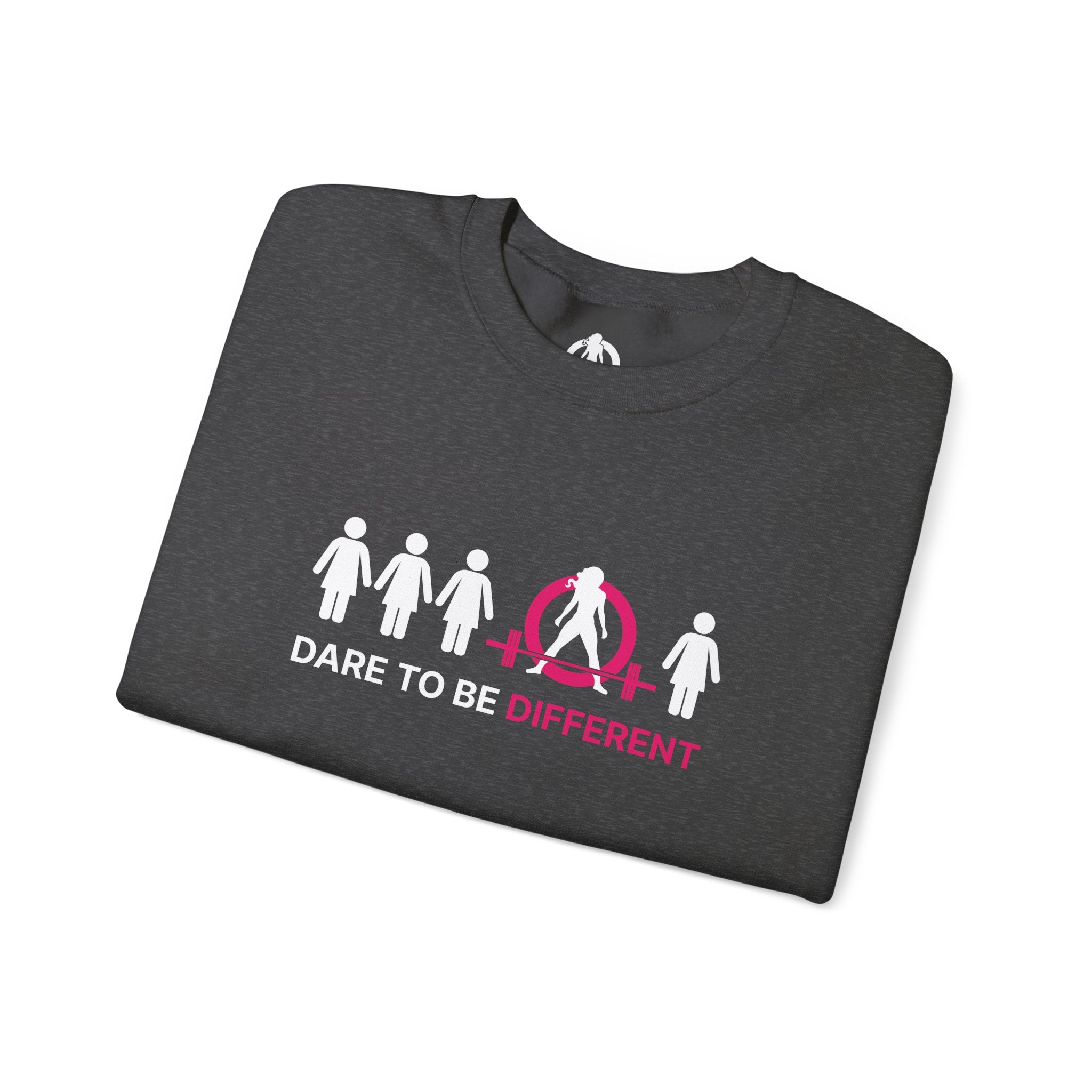 Dare To Be Different - Deadlift - Unisex Heavy Blend™ Crewneck Sweatshirt - Front  Logo Plain Back