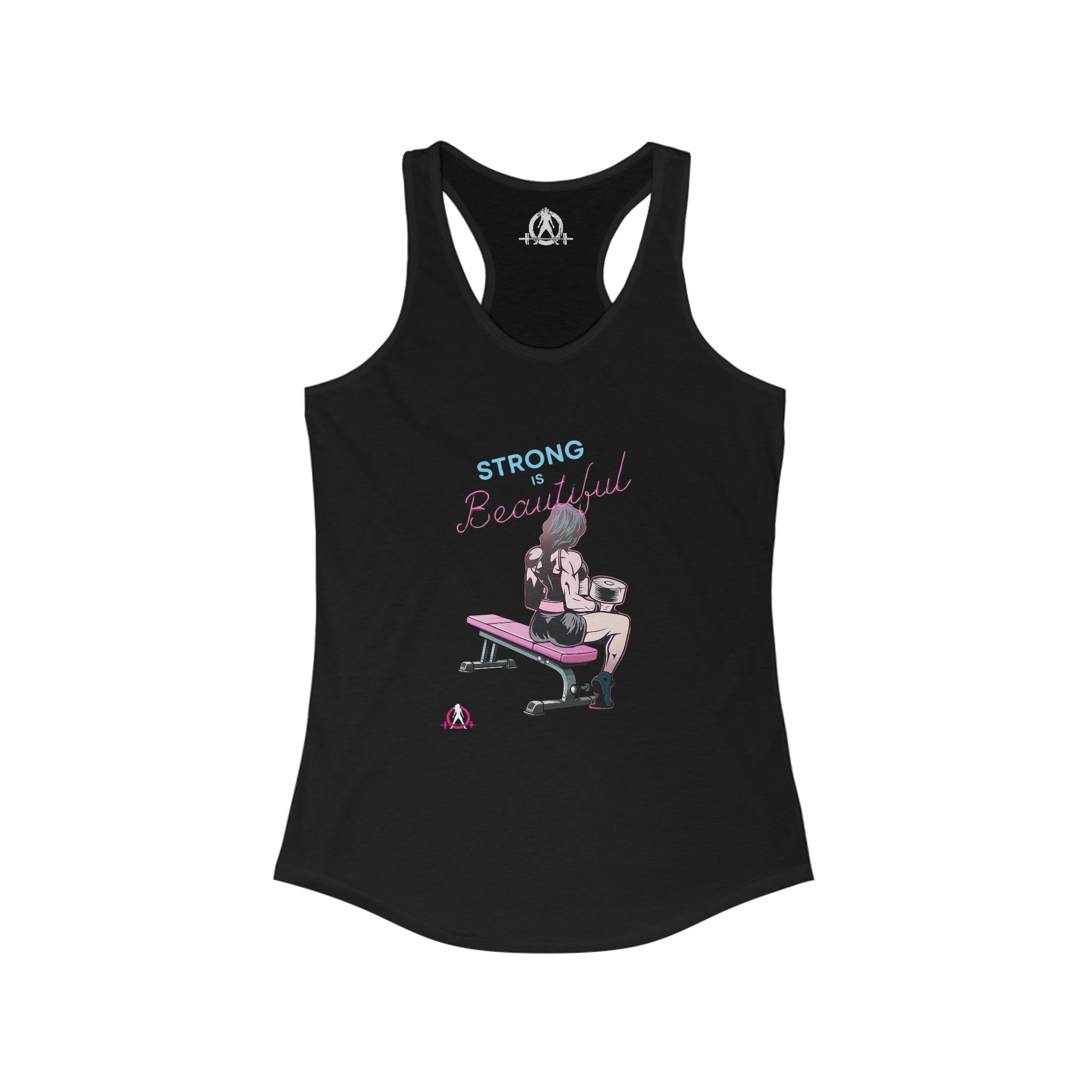 Strong Is Beautiful - Comic  - Racer Back Tank Top - Women's Ideal Racerback Tank Plain Back
