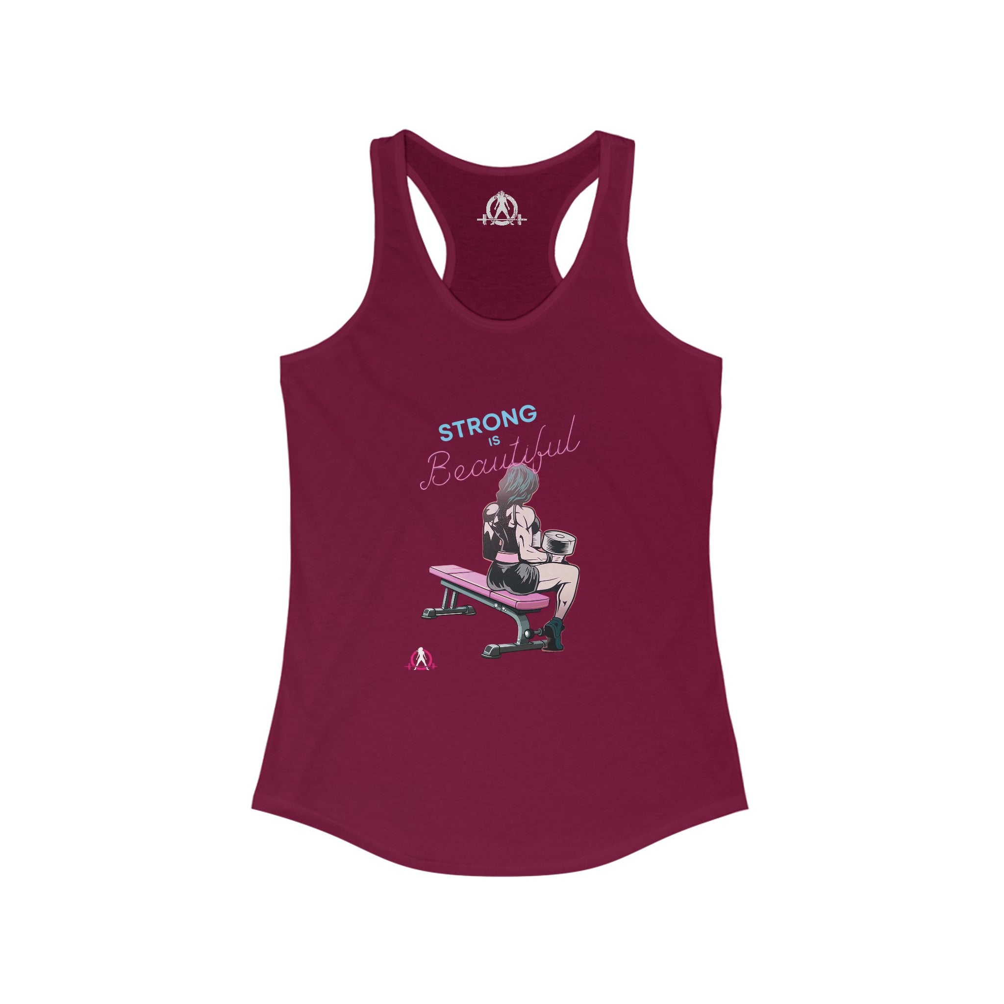 Strong Is Beautiful - Comic  - Racer Back Tank Top - Women's Ideal Racerback Tank Plain Back