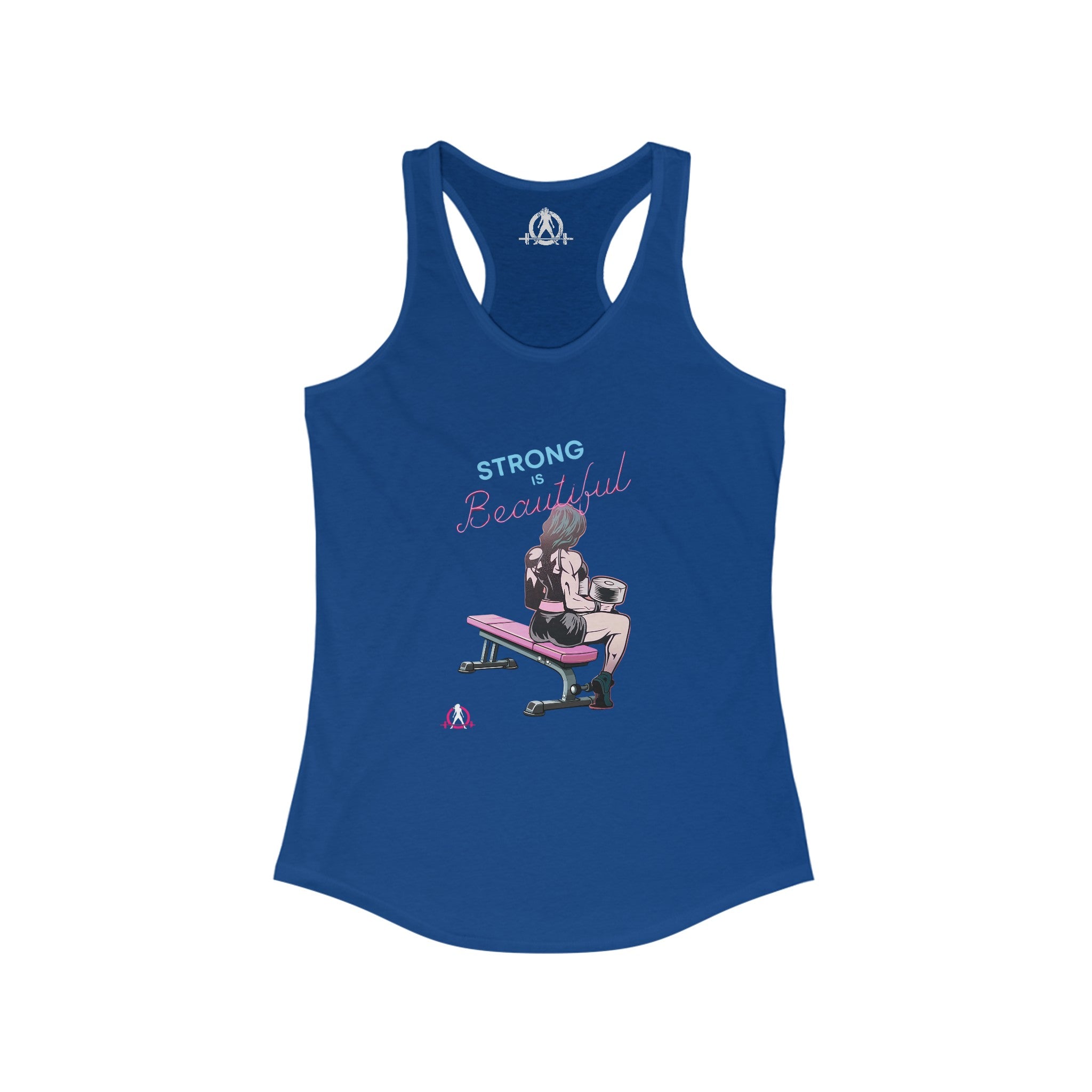 Strong Is Beautiful - Comic  - Racer Back Tank Top - Women's Ideal Racerback Tank Plain Back