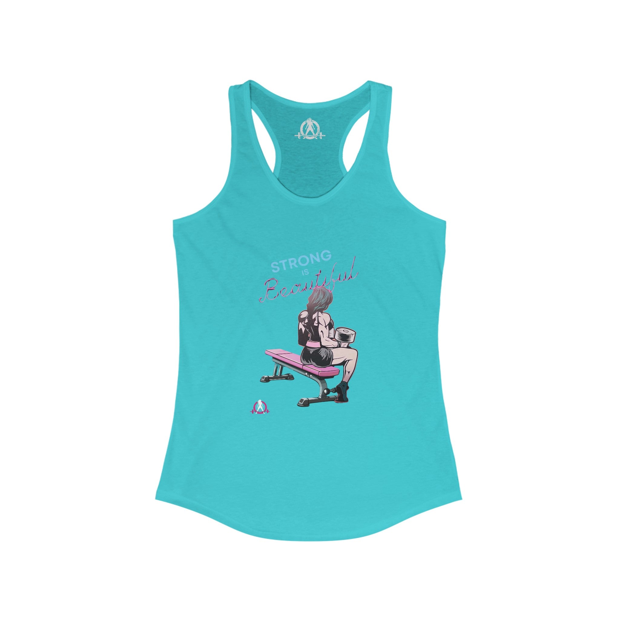 Strong Is Beautiful - Comic  - Racer Back Tank Top - Women's Ideal Racerback Tank Plain Back