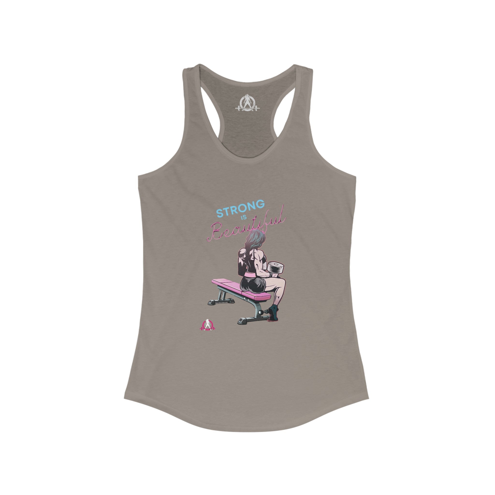 Strong Is Beautiful - Comic  - Racer Back Tank Top - Women's Ideal Racerback Tank Plain Back