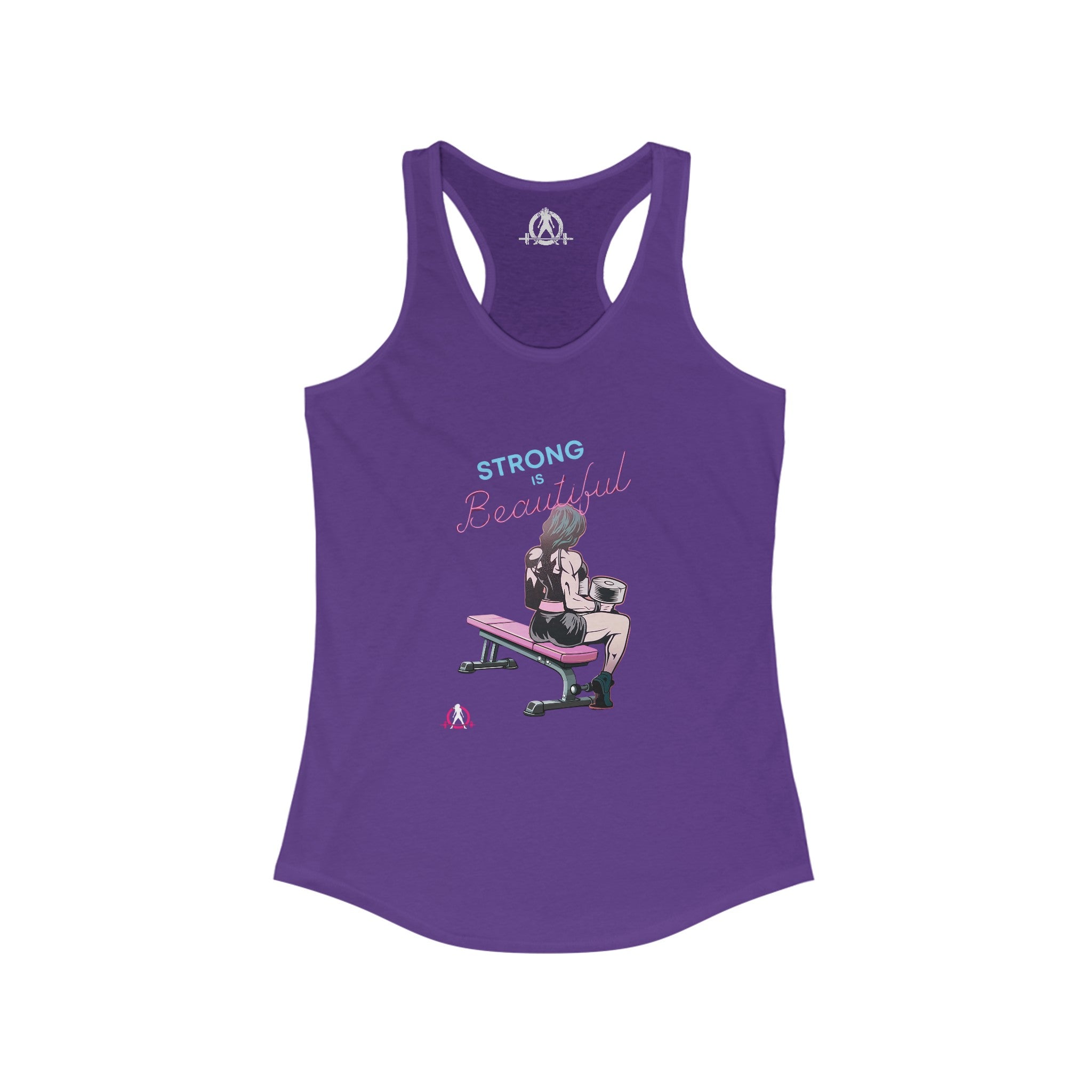 Strong Is Beautiful - Comic  - Racer Back Tank Top - Women's Ideal Racerback Tank Plain Back