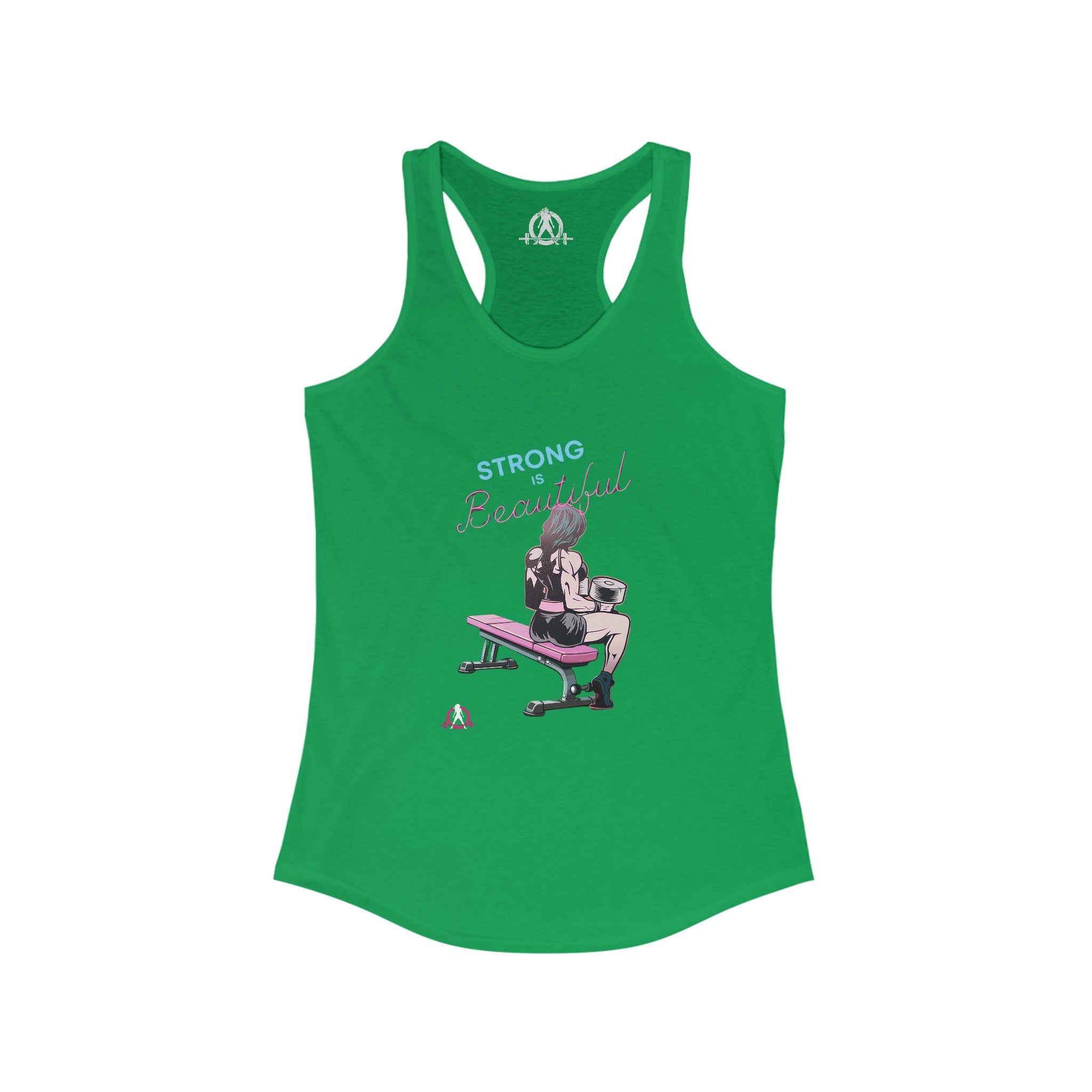 Strong Is Beautiful - Comic  - Racer Back Tank Top - Women's Ideal Racerback Tank Plain Back