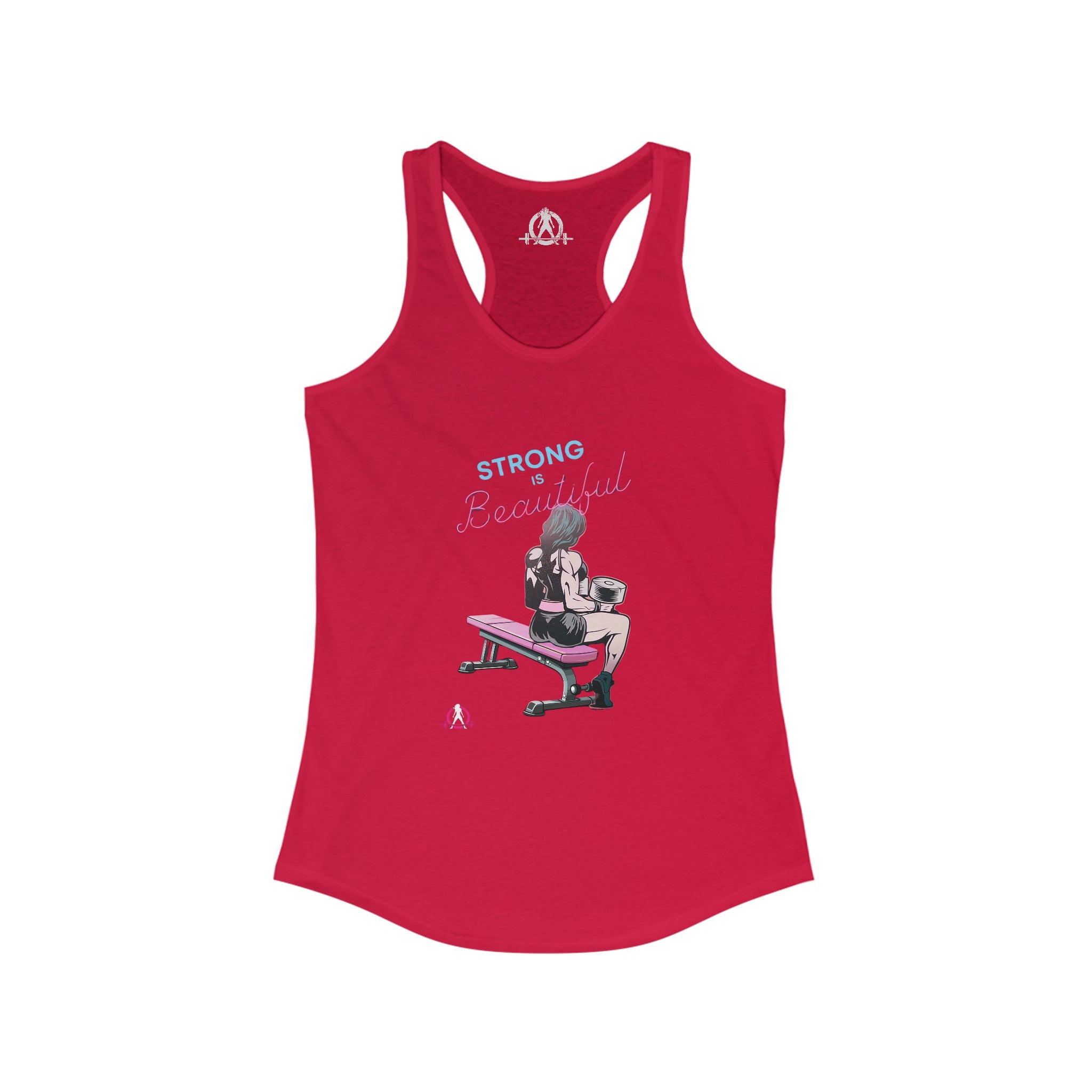 Strong Is Beautiful - Comic  - Racer Back Tank Top - Women's Ideal Racerback Tank Plain Back