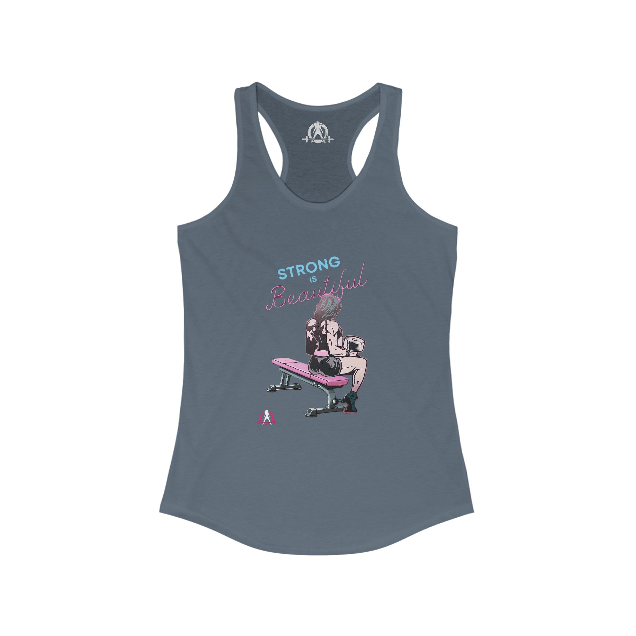 Strong Is Beautiful - Comic  - Racer Back Tank Top - Women's Ideal Racerback Tank Plain Back