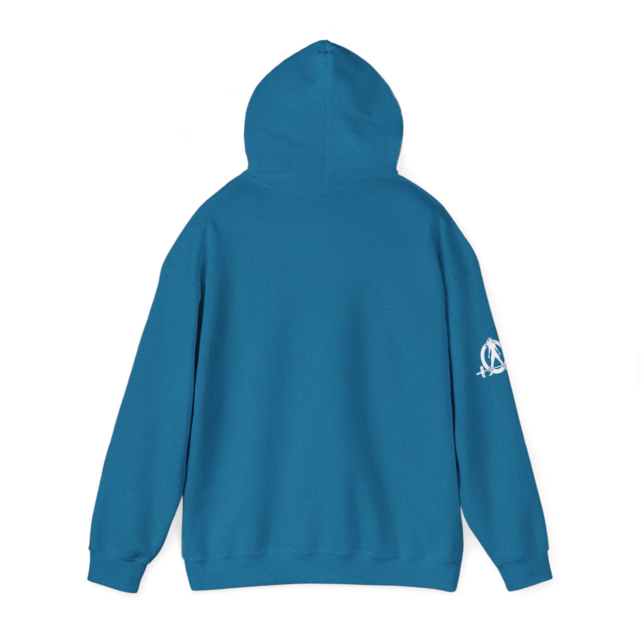 Lift Like.A Girl - Unisex Heavy Blend Hooded Sweatshirt - White Logo on Front & Right Sleeve