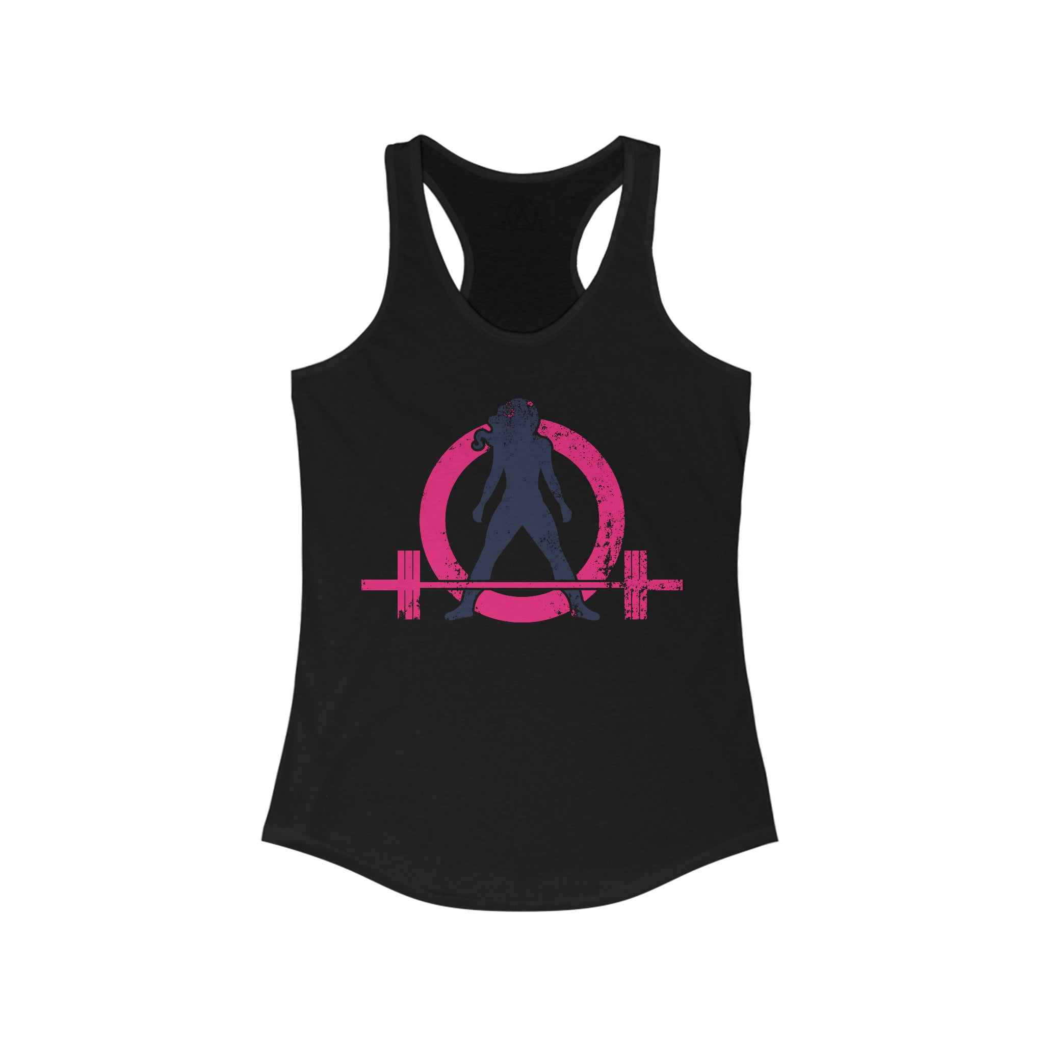 Strong Not Skinny - Color Distressed Logo - Women's Ideal Racerback Tank
