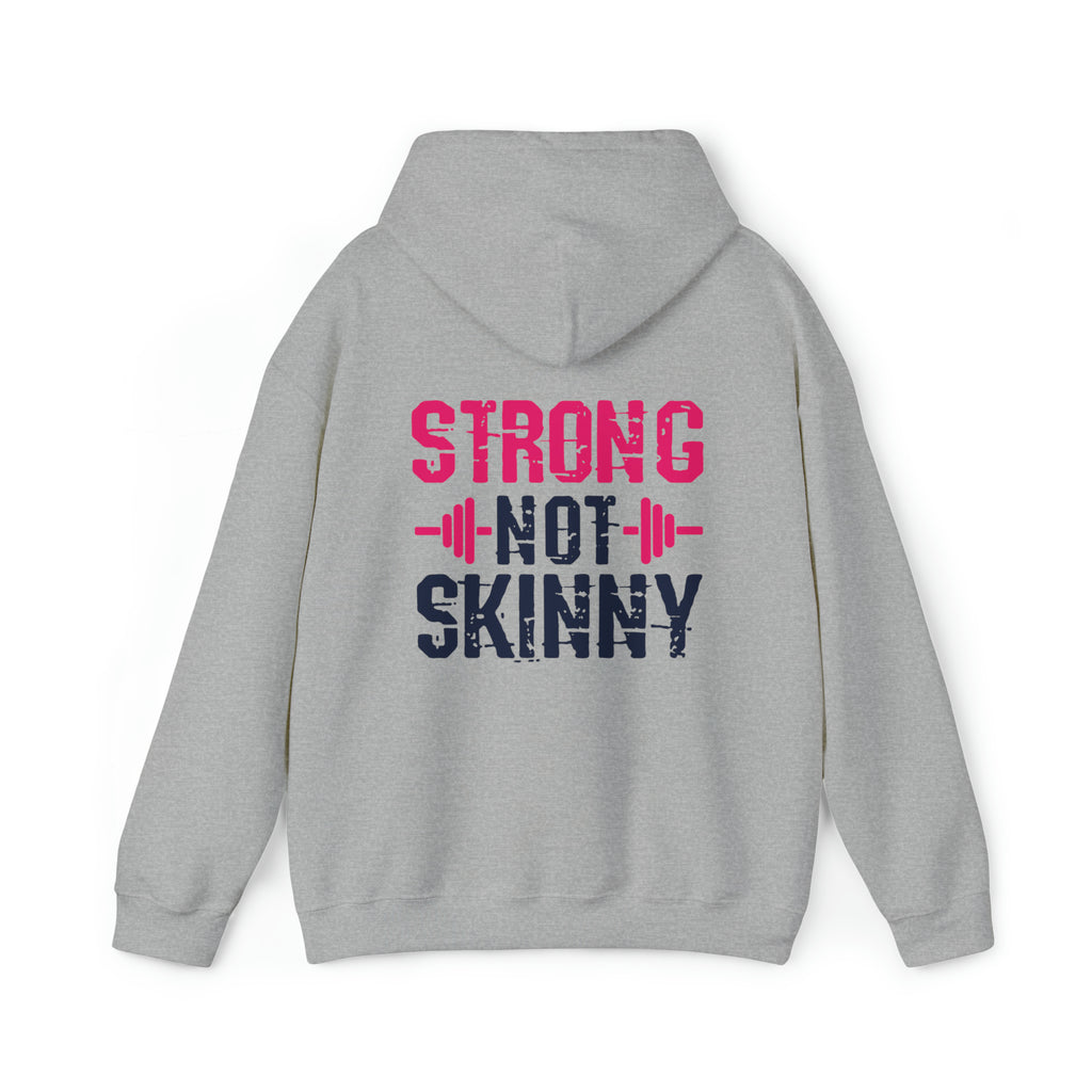 Strong Not Skinny - Color Distressed Logo - Unisex Heavy Blend Hooded Sweatshirt