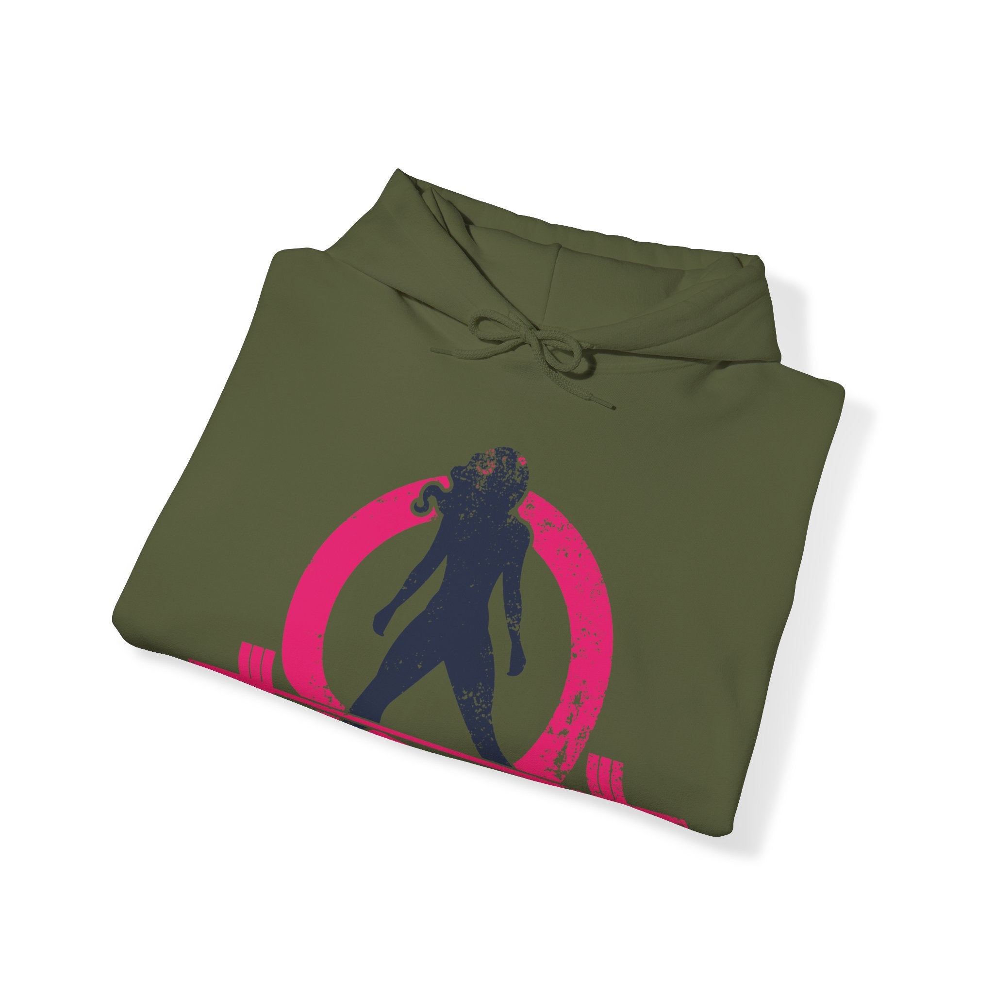 Distressed Logo - Unisex Heavy Blend Hooded Sweatshirt - Color Logo Inverted  (BEST SELLER)