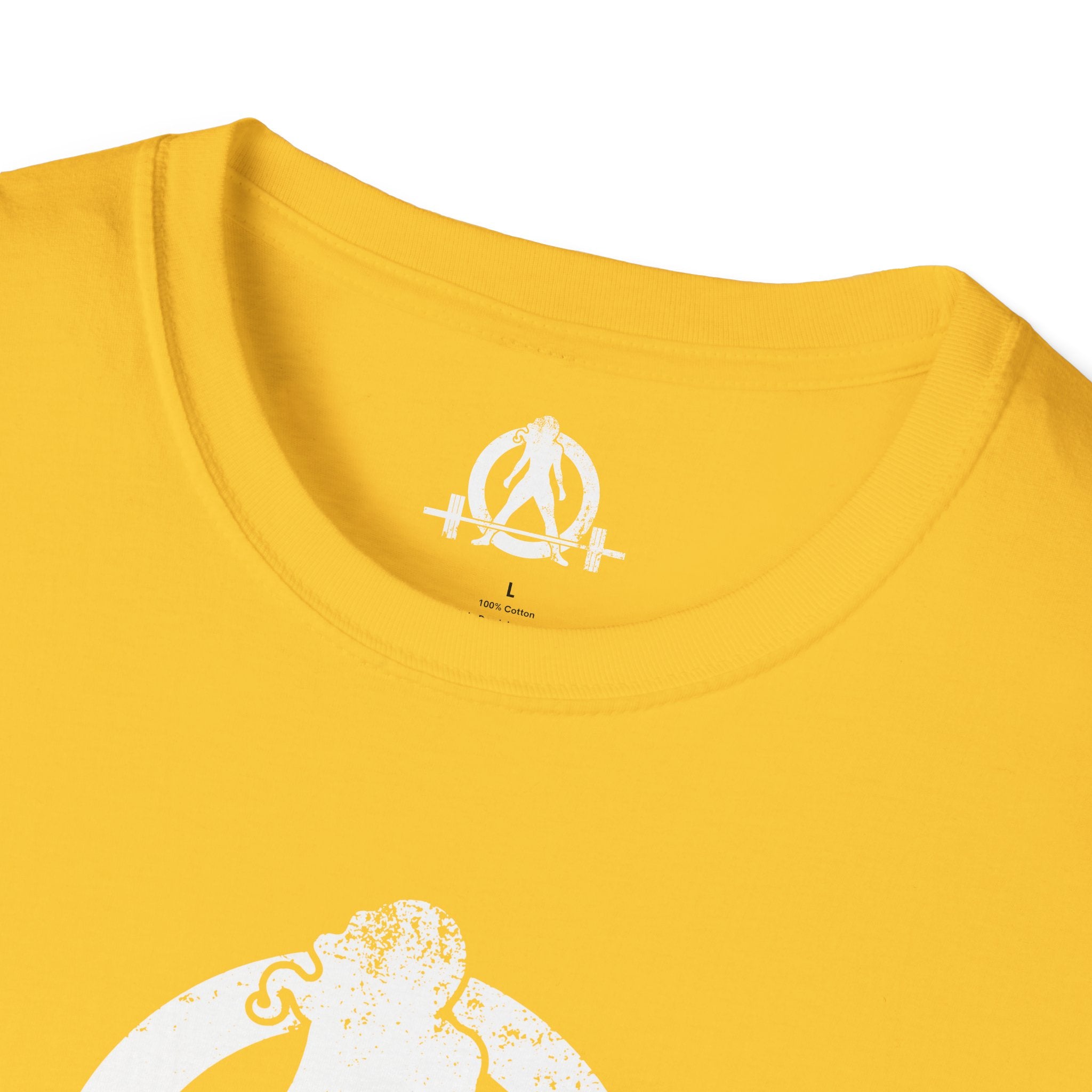 Unisex Softstyle T-Shirt - White Distressed Logo - Plain Back (BEST SELLER)