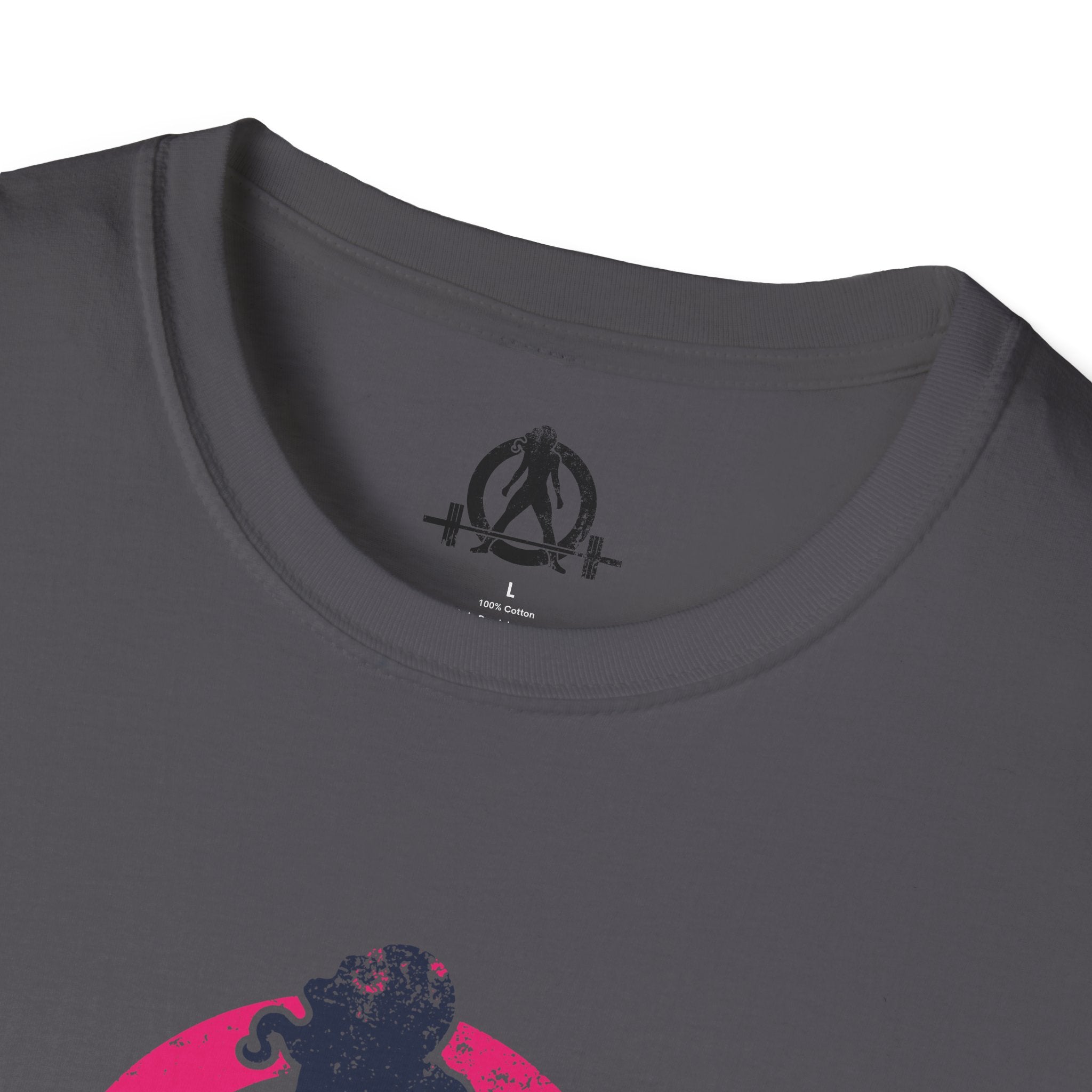Unisex Softstyle T-Shirt - Inverted Color Distressed Logo - Plain Back (BEST SELLER)