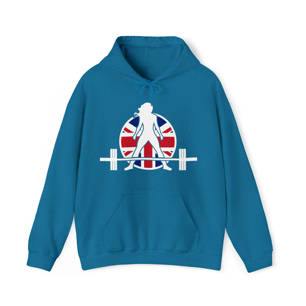 UK Logo - Unisex Heavy Blend Hooded Sweatshirt -  Plain Back