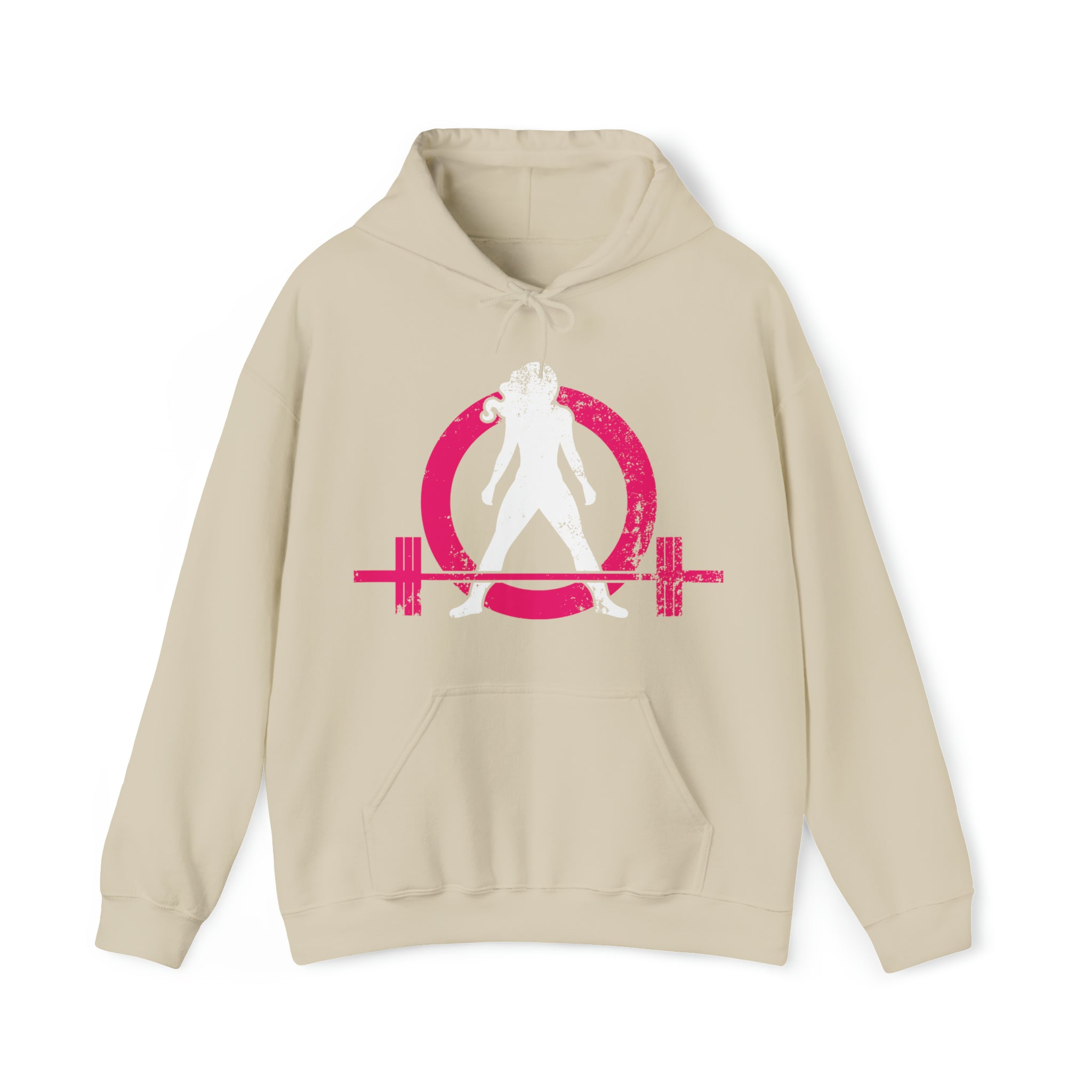 Strong Not Skinny - Color Distressed Logo - Unisex Heavy Blend Hooded Sweatshirt