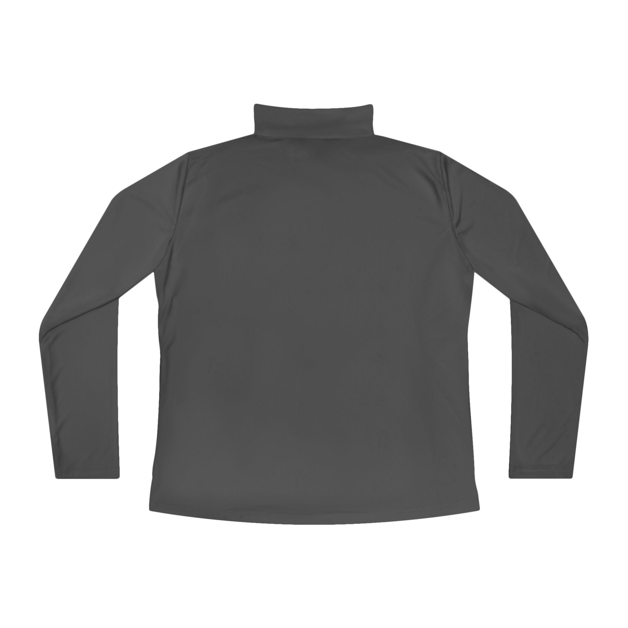 Ladies Quarter-Zip Pullover - Black Distressed Logo
