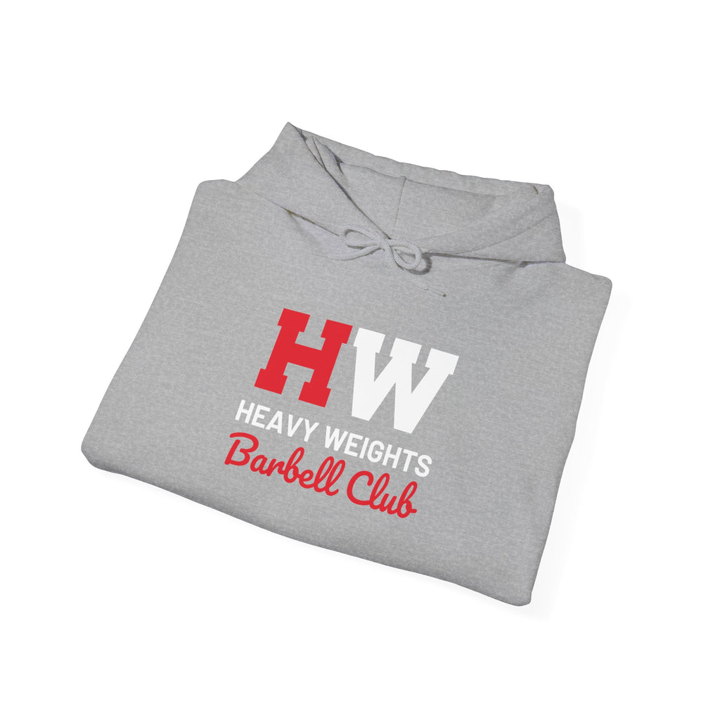 Heavy Weights Barbell Club  - Unisex Heavy Blend Hooded Sweatshirt  - Front Logo