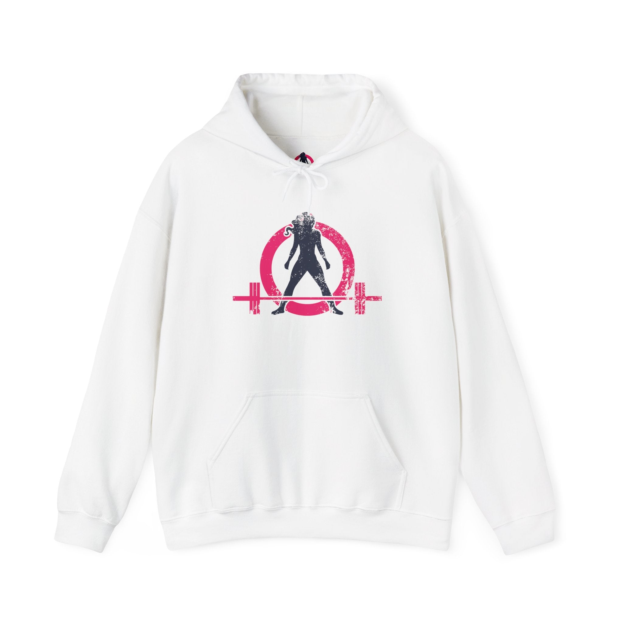 Distressed Logo - Unisex Heavy Blend Hooded Sweatshirt - Inverted Logo  (BEST SELLER)