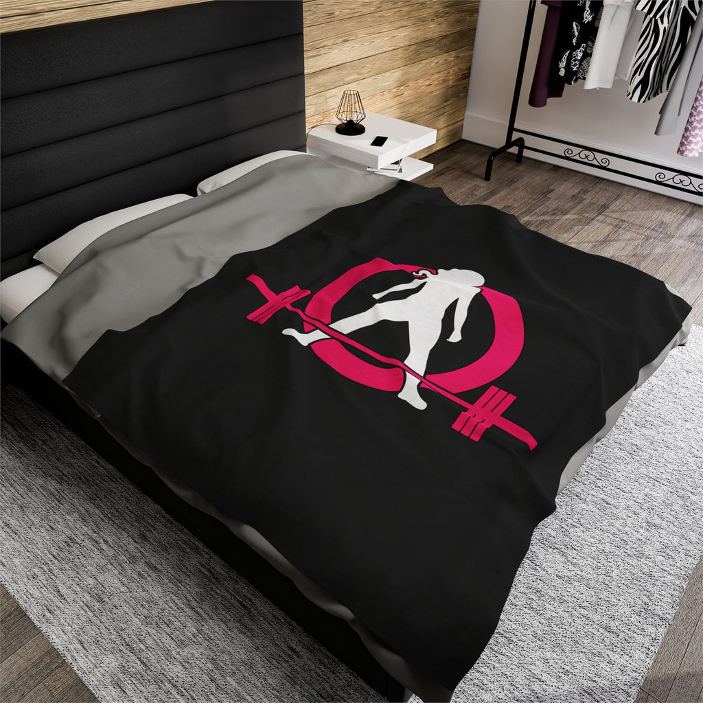 Velveteen Plush Blanket - Classic Dark Logo