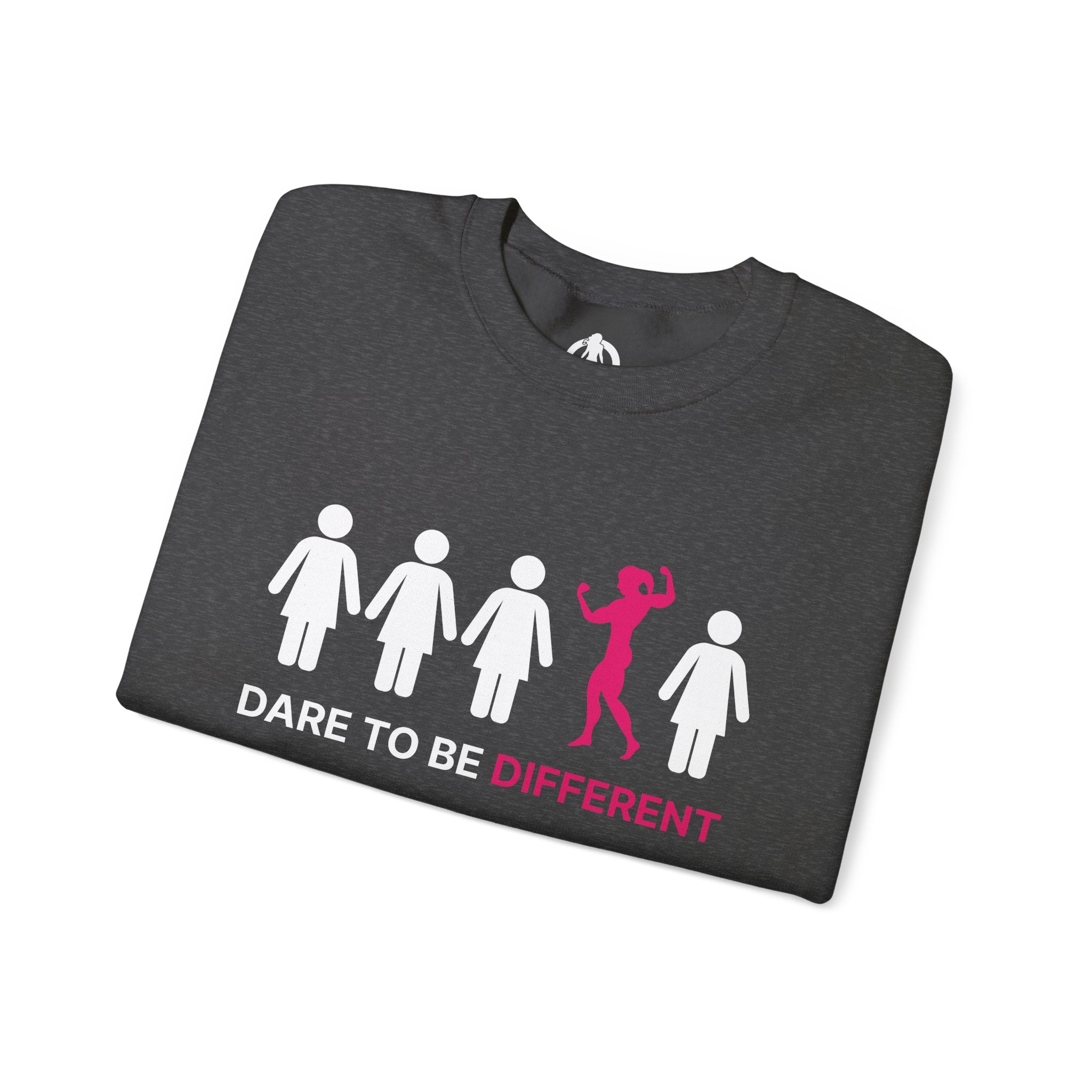 Dare To Be Different - Flex - Unisex Heavy Blend™ Crewneck Sweatshirt - Front  Logo