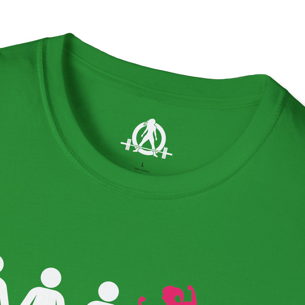 Dare To Be Different - Flex - Unisex Softstyle T-Shirt - Logo Front Plain Back