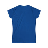 Women's Softstyle Tee - Distressed Color Logo - Plain Back