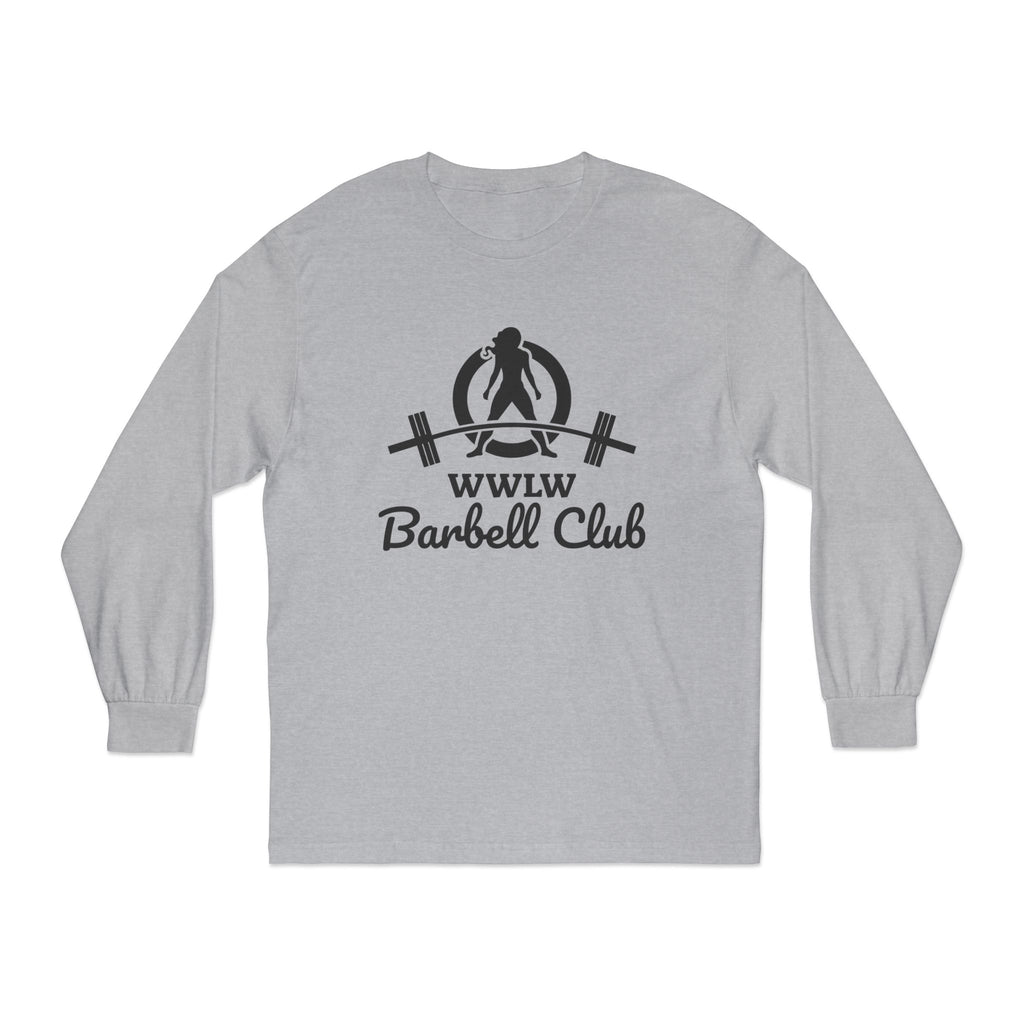 WWLW Barbell Club - Unisex Long Sleeve T-Shirt - Black Logo