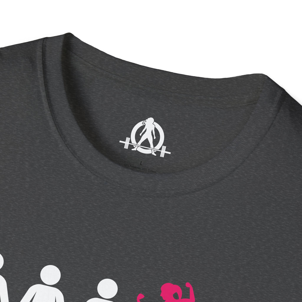 Dare To Be Different - Flex - Unisex Softstyle T-Shirt - Logo Front Plain Back