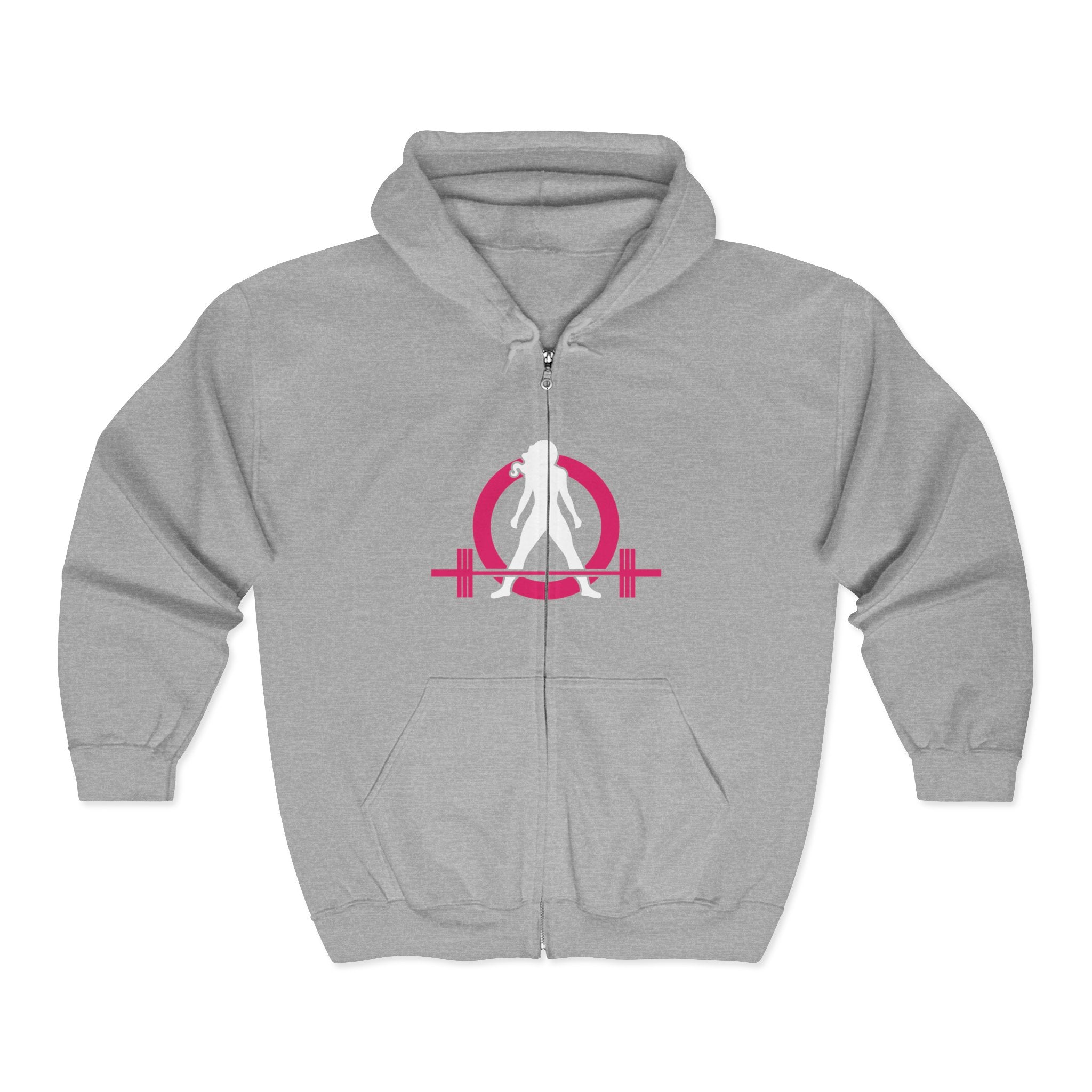 Unisex Heavy Blend™ Full Zip Hooded Sweatshirt - Classic Dark Logo