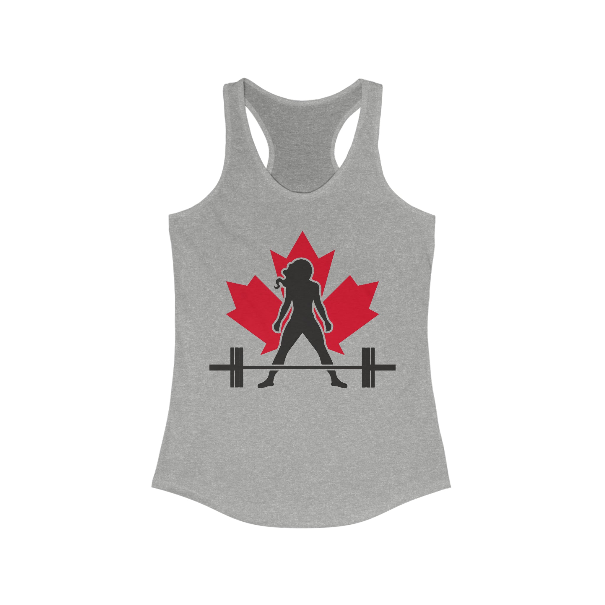 Women's Ideal Racerback Tank - Canada Logo Light - Plain Back